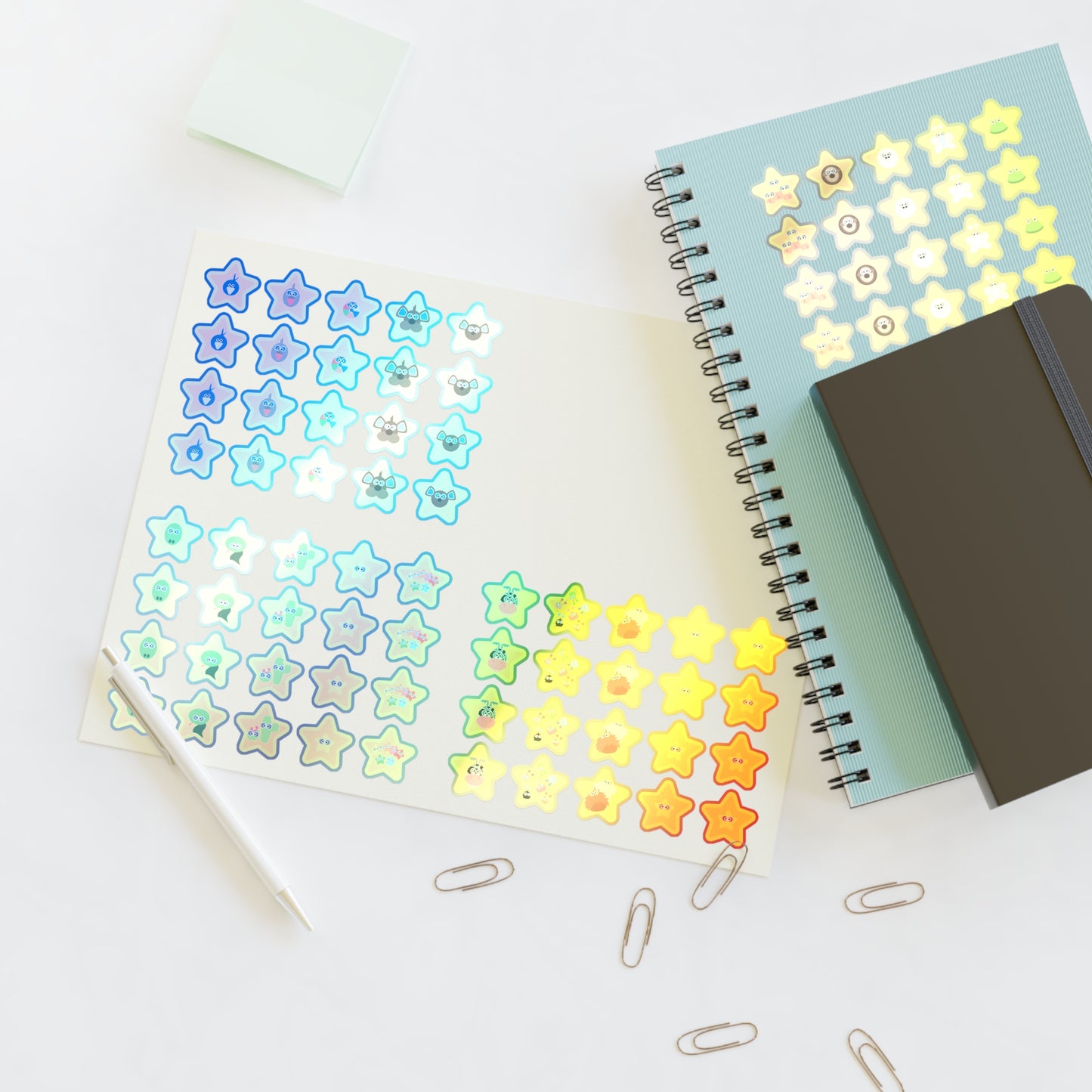 ALL CHARACTER Mindiful® Friends HOLOGRAPHIC Star Stickers - 1 Sheet