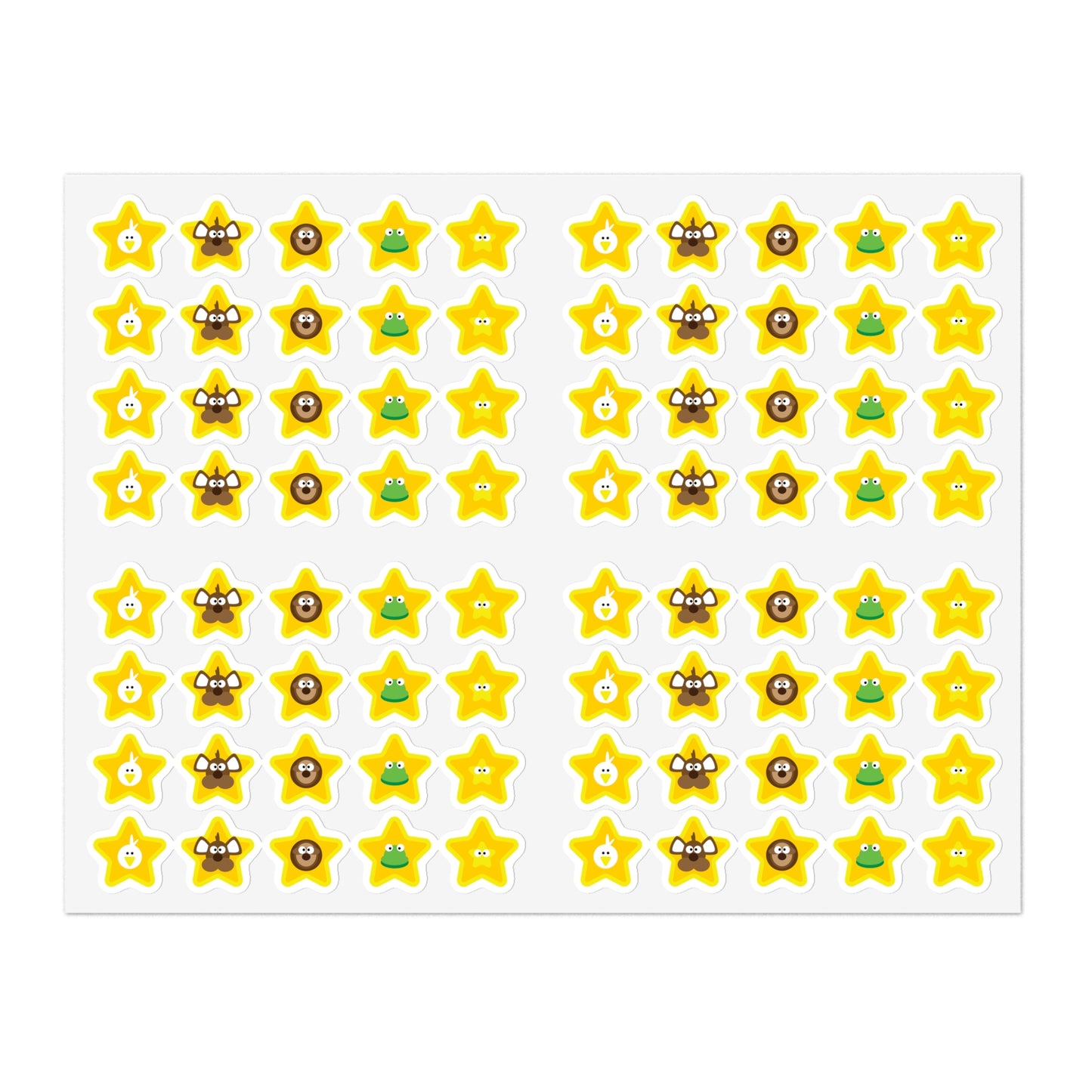 5 Lesson Mindiful® Friends Star Stickers - 5 Sheets