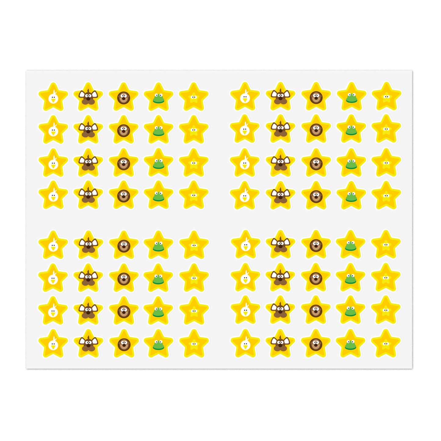 5 Lesson Mindiful® Friends Star Stickers - 1 Sheet