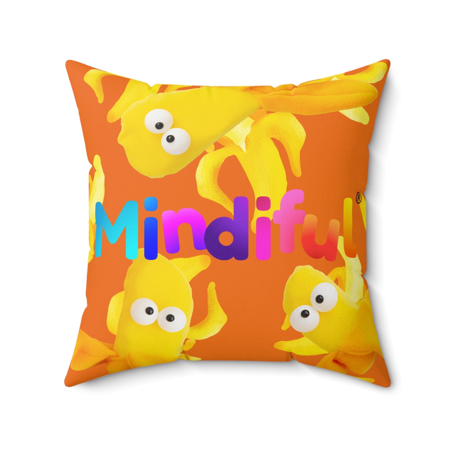 Mindiful® "Boop Bananas" Square Pillow