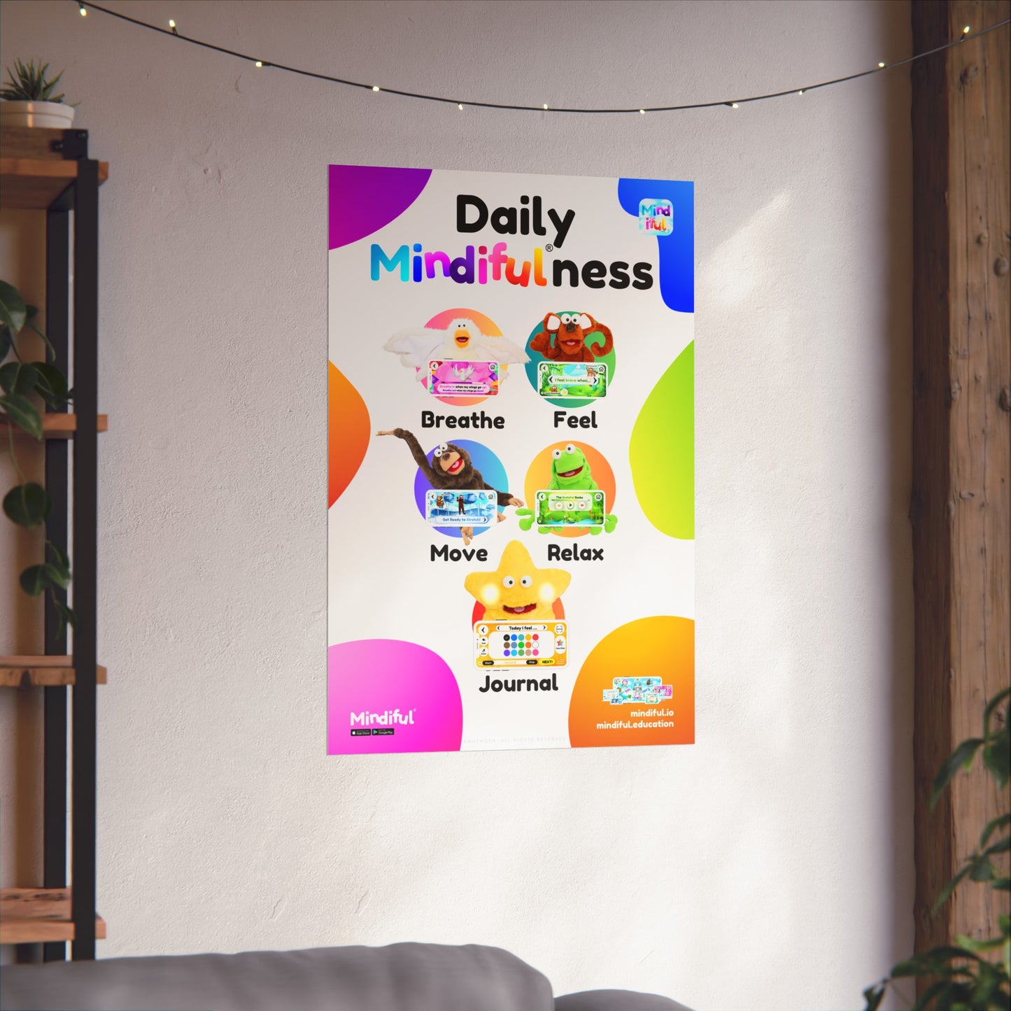 Mindiful® "Daily Mindiful®-ness" Matte Vertical Poster