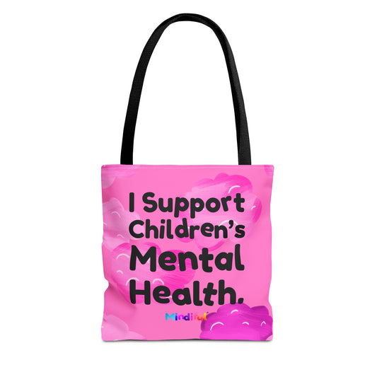 Mindiful® "I Support Children's Mental Health" Little Bird Tote Bag