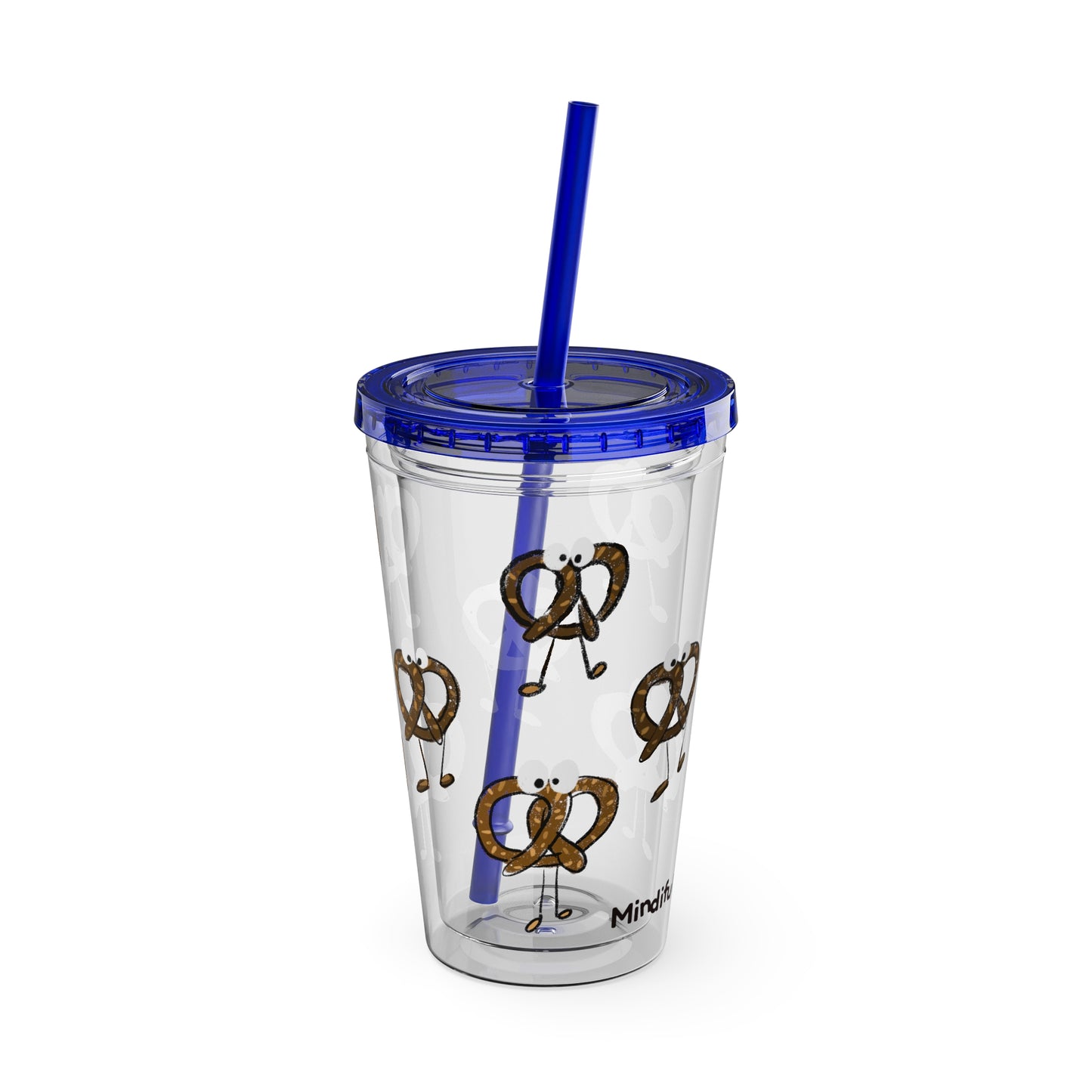 Silly Sippers BPA FREE ACRYLIC Tumbler with Straw, 16oz - Prancing Pretzels