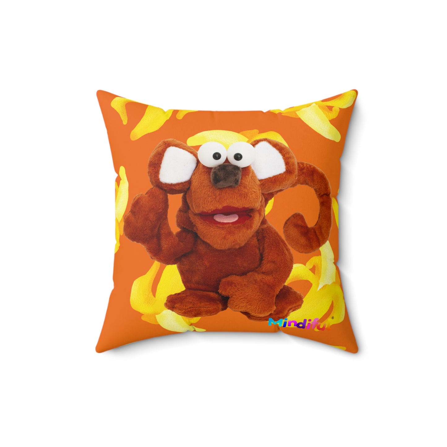 Mindiful® "Boop Bananas" Square Pillow