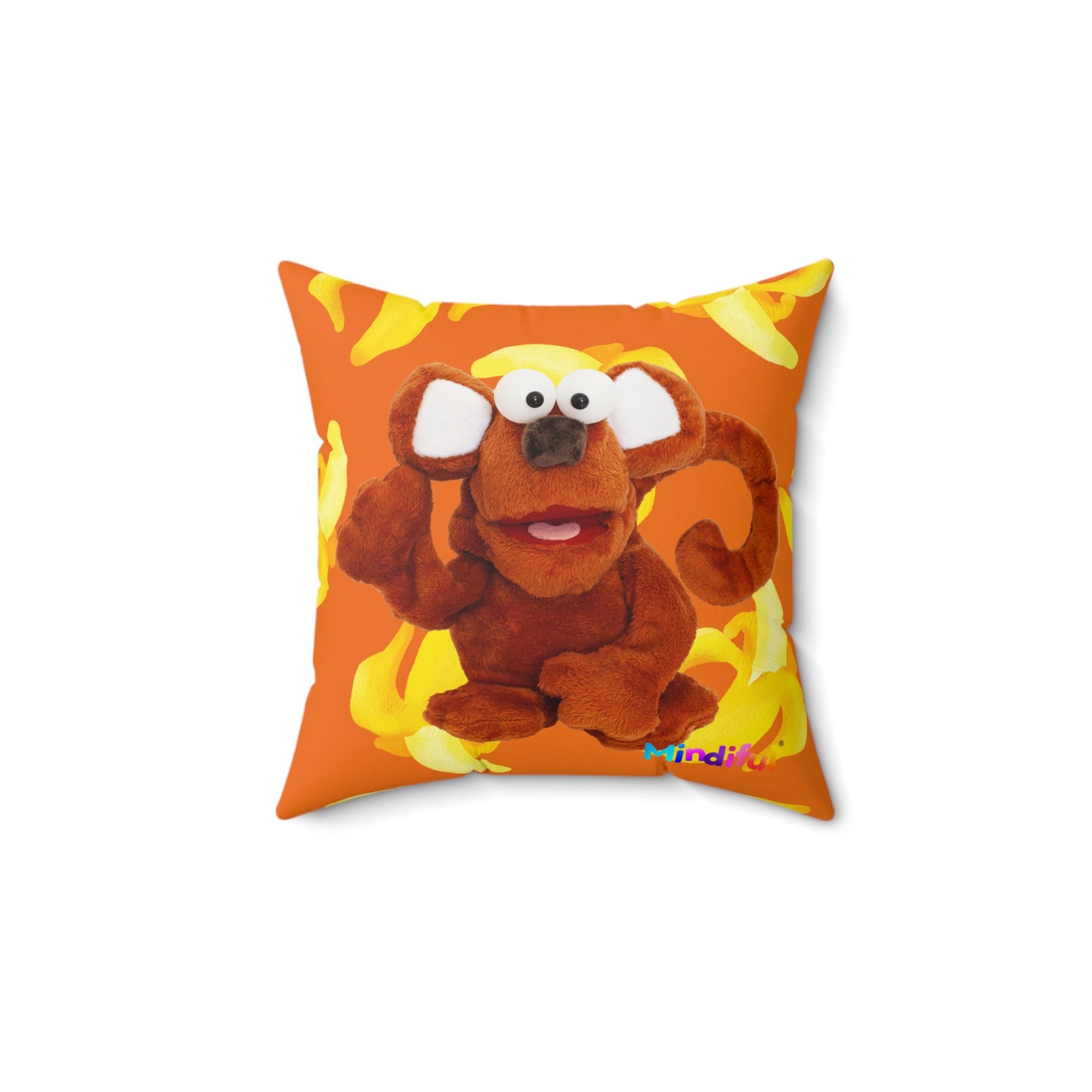 Mindiful® "Boop Bananas" Square Pillow