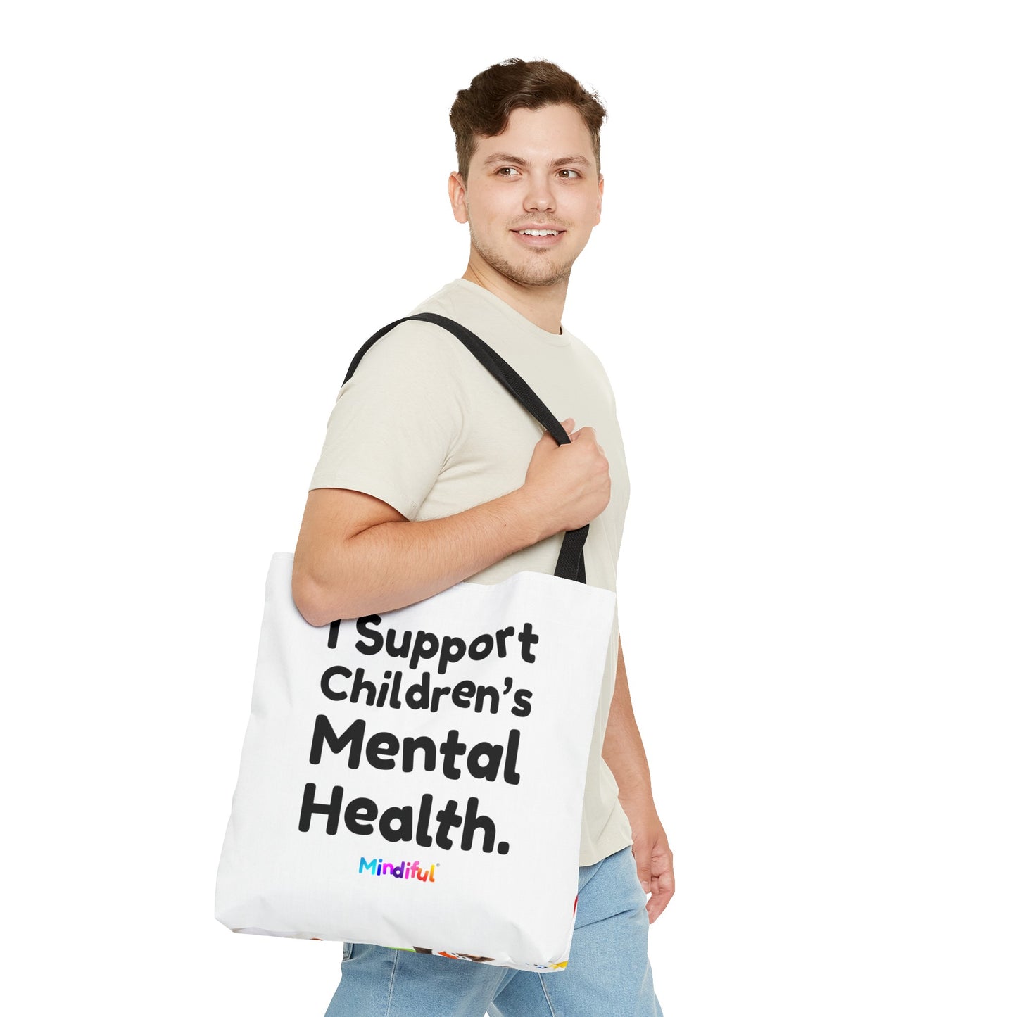 Mindiful® "I Support Children's Mental Health" Tote Bag