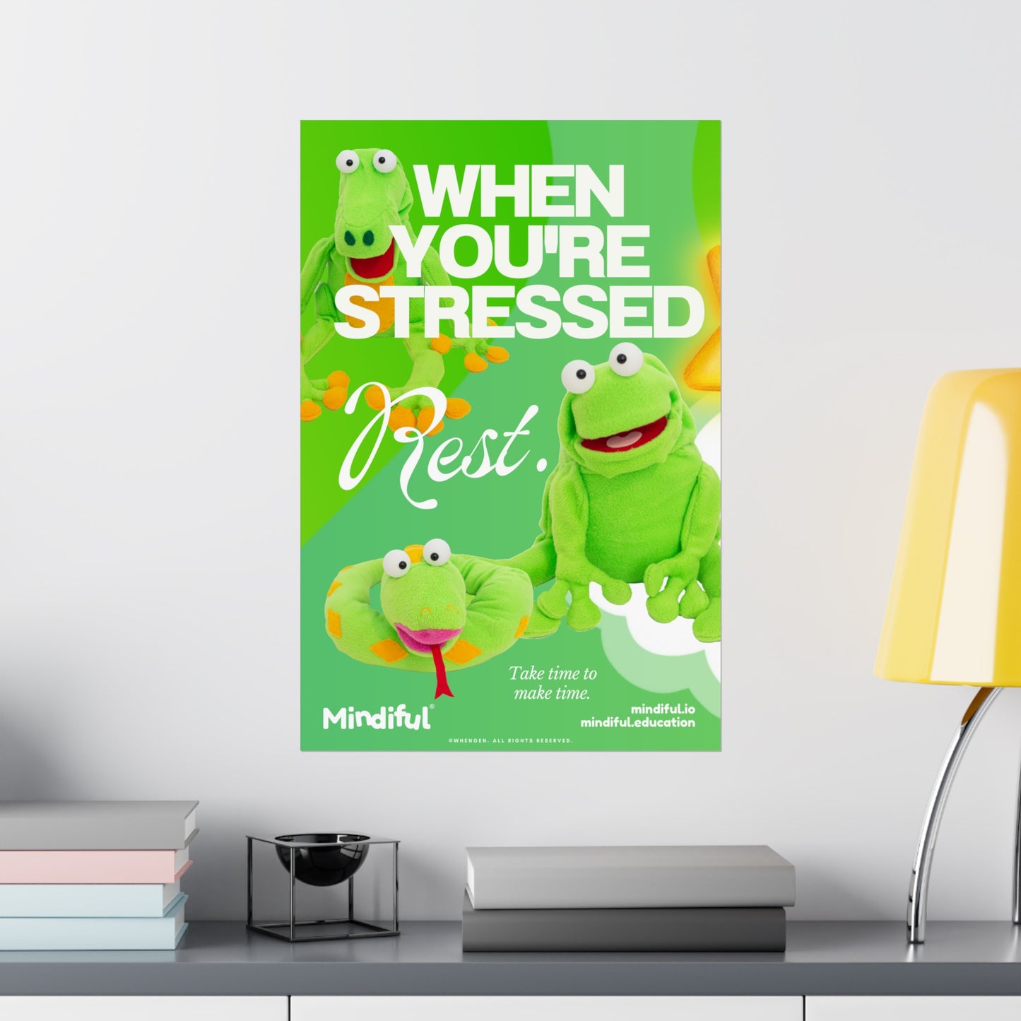 Mindiful® "When You're Stressed Rest" - Matte Vertical Poster