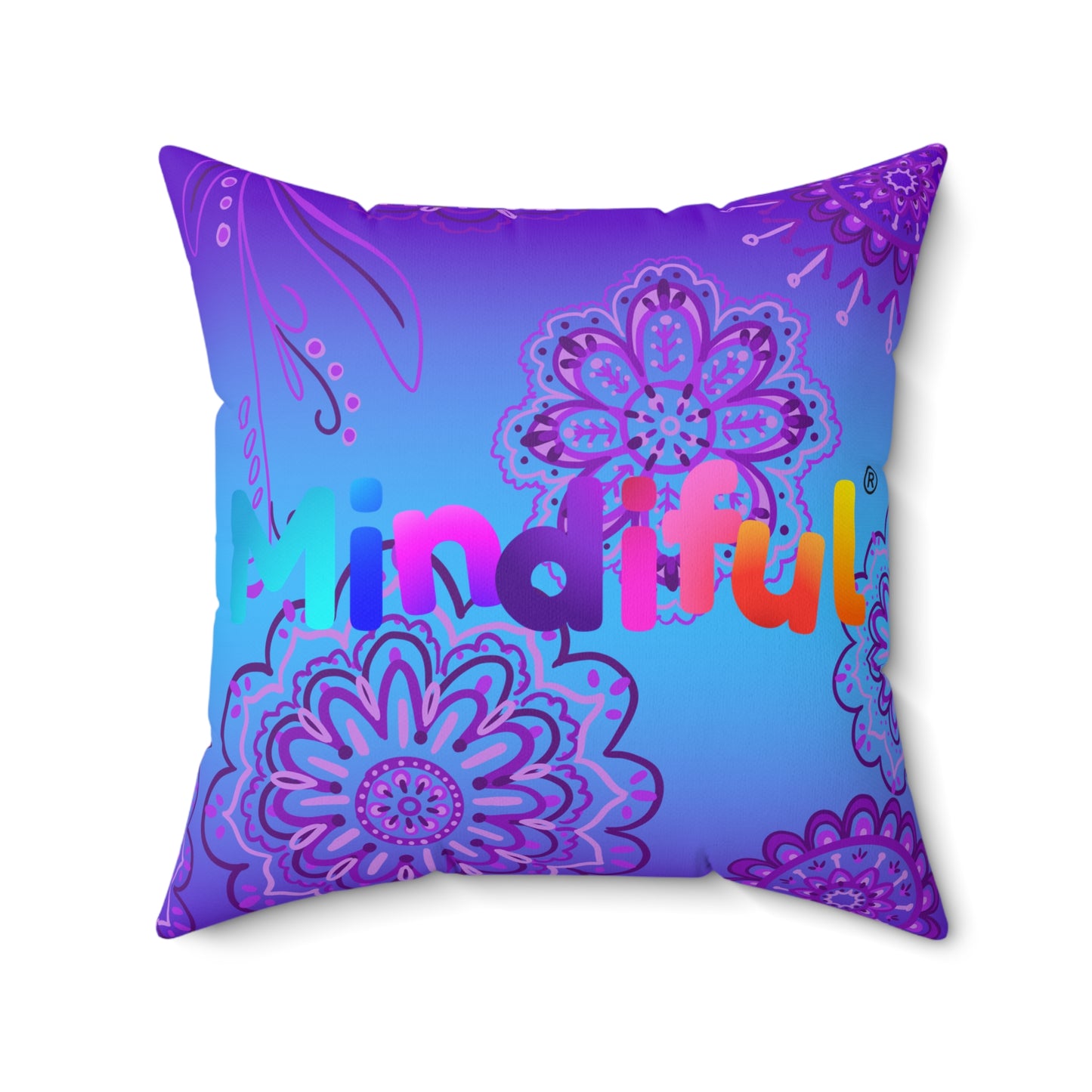 Mindiful® "Grateful with Grace" Square Pillow