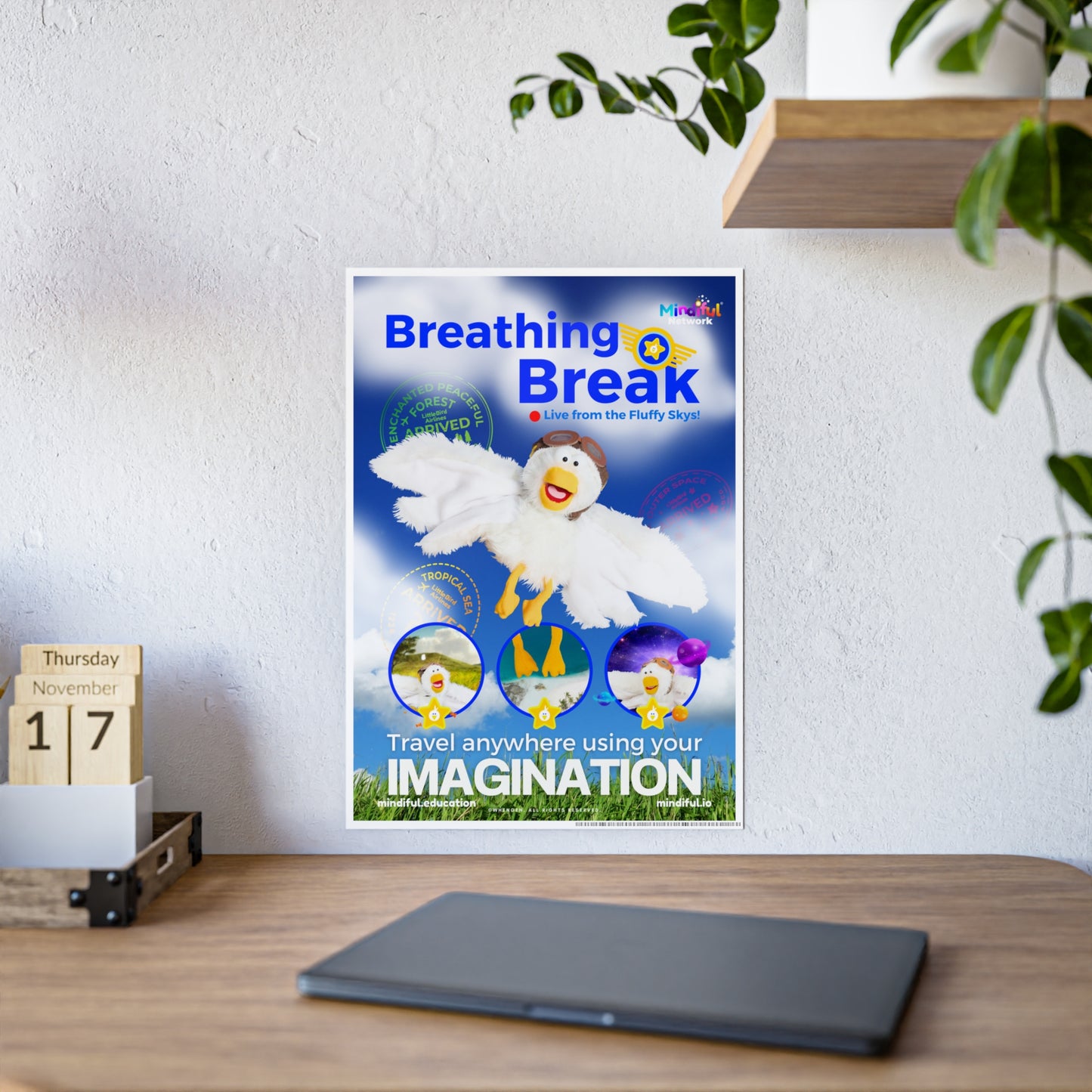 Mindiful® "Breathing Break" GLOSSY Poster