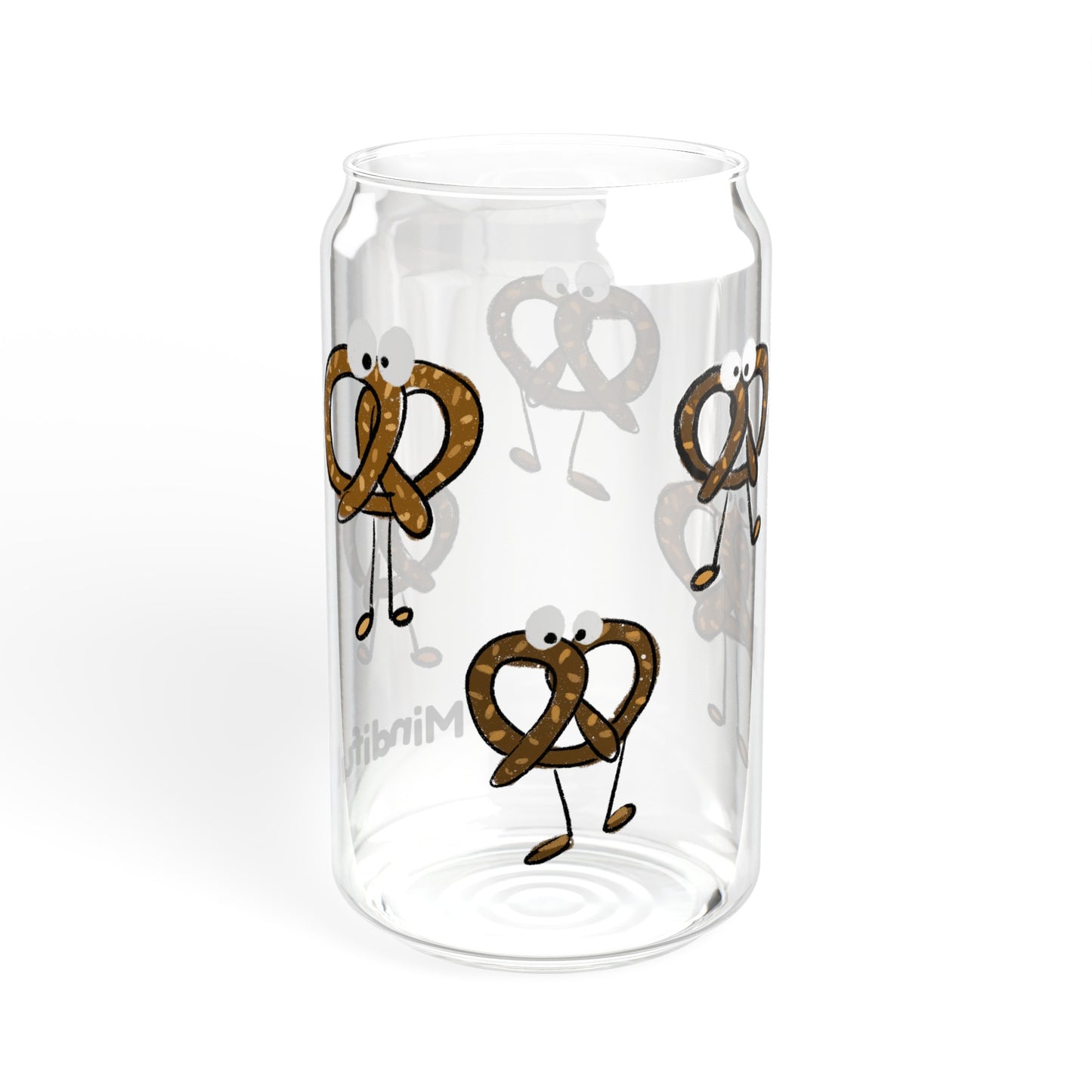 Silly Sippers GLASS with or w/o Straw, 16oz - Prancing Pretzels