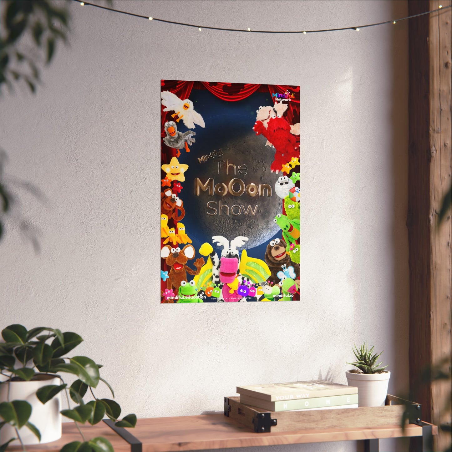 Mindiful® "The Moon Show" Matte Vertical Poster