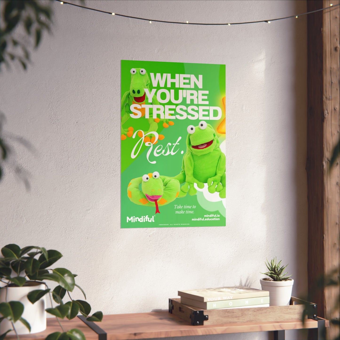 Mindiful® "When You're Stressed Rest" - Matte Vertical Poster