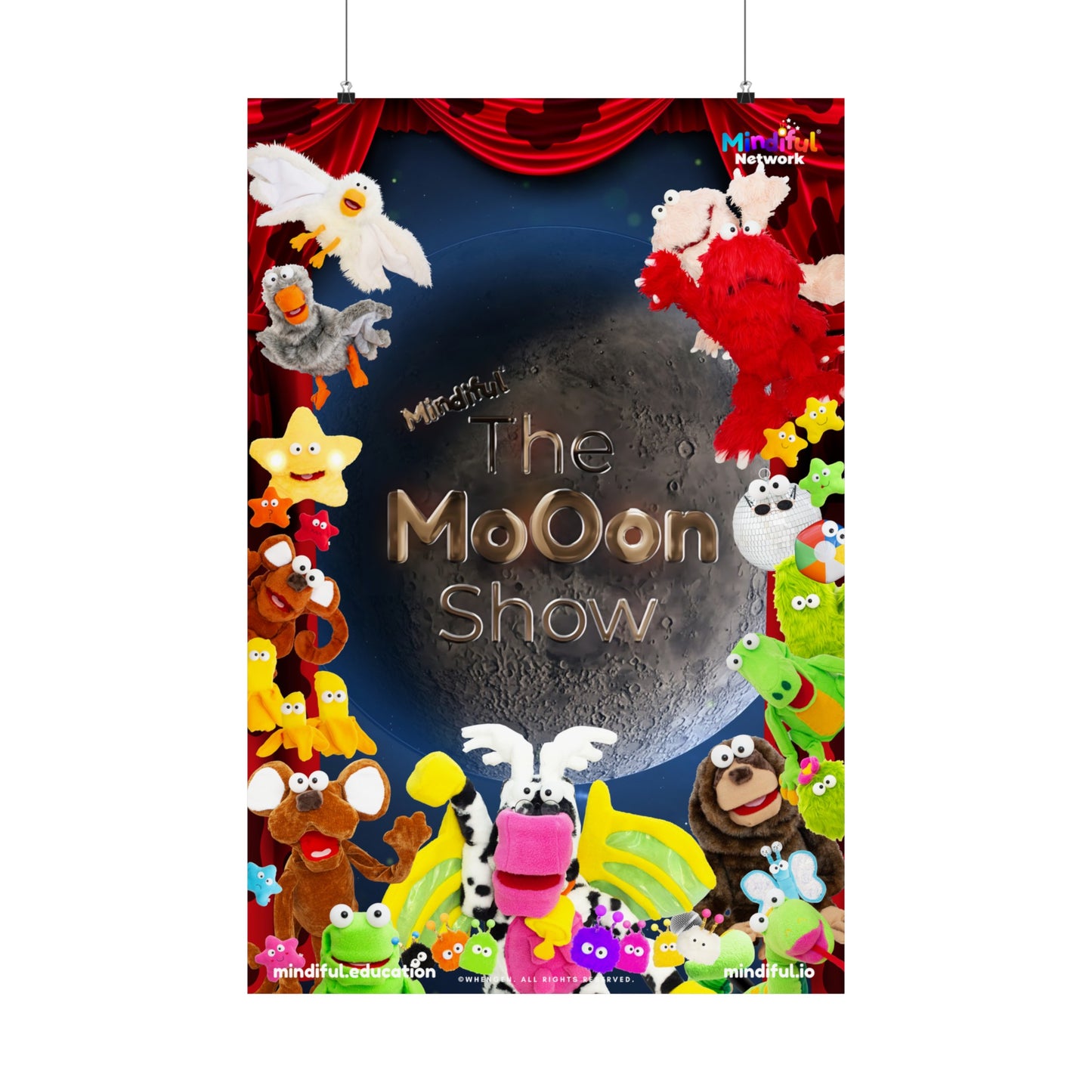 Mindiful® "The Moon Show" Matte Vertical Poster