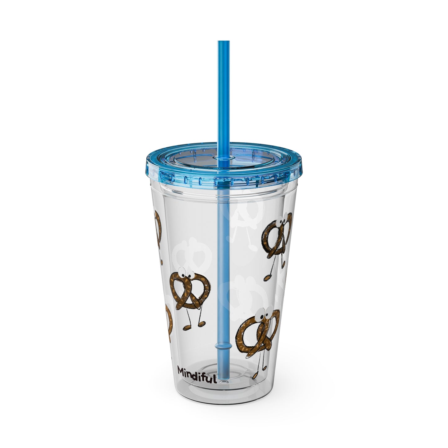 Silly Sippers BPA FREE ACRYLIC Tumbler with Straw, 16oz - Prancing Pretzels