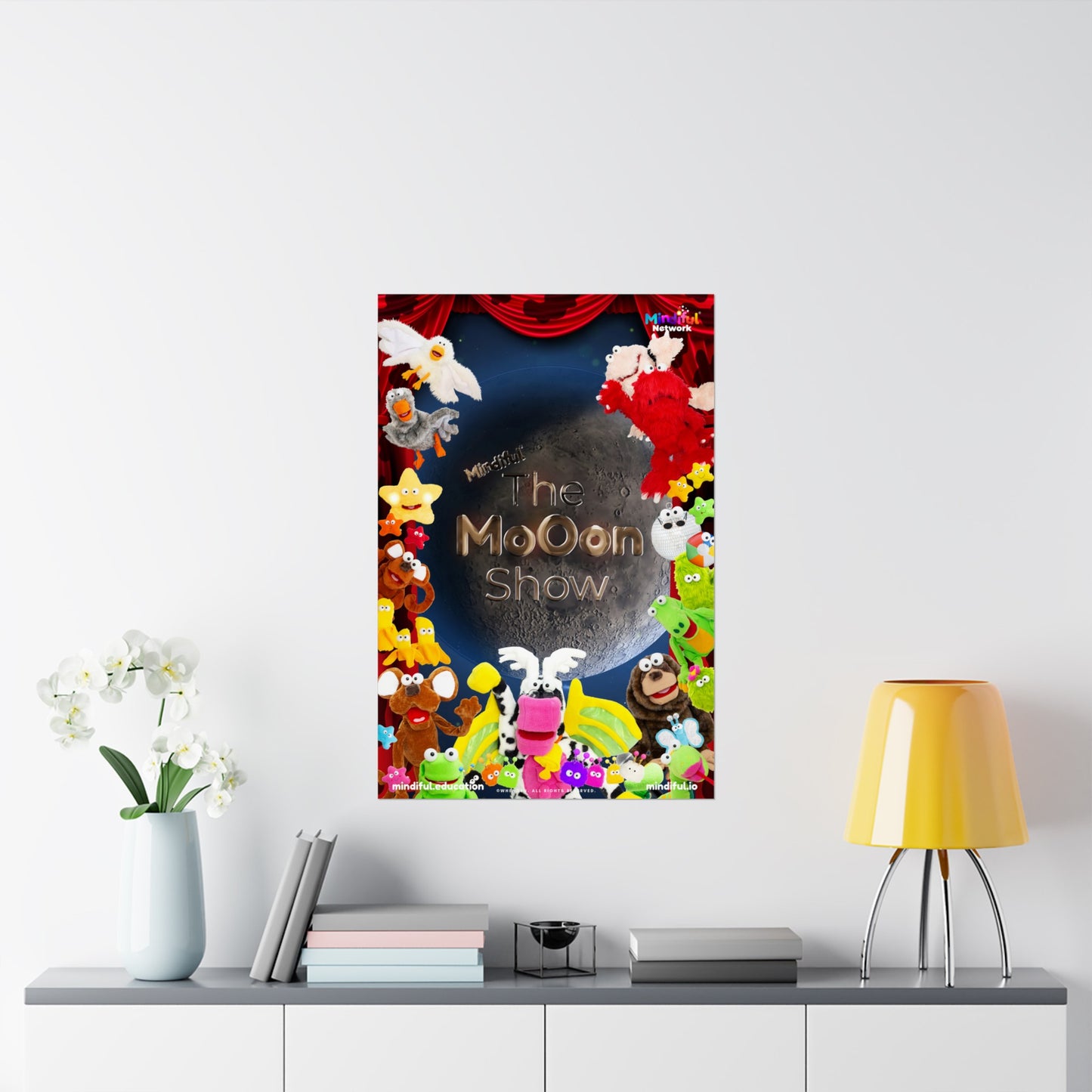 Mindiful® "The Moon Show" Matte Vertical Poster