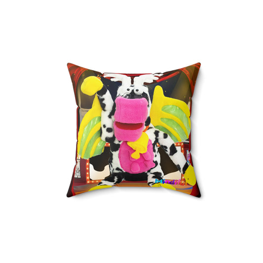 Mindiful® Cow Dragon "The Moon Show Showtime" Square Pillow