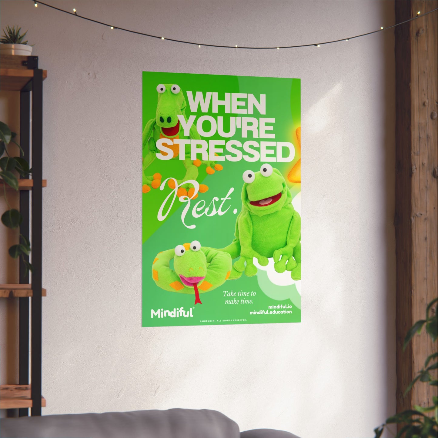 Mindiful® "When You're Stressed Rest" - Matte Vertical Poster