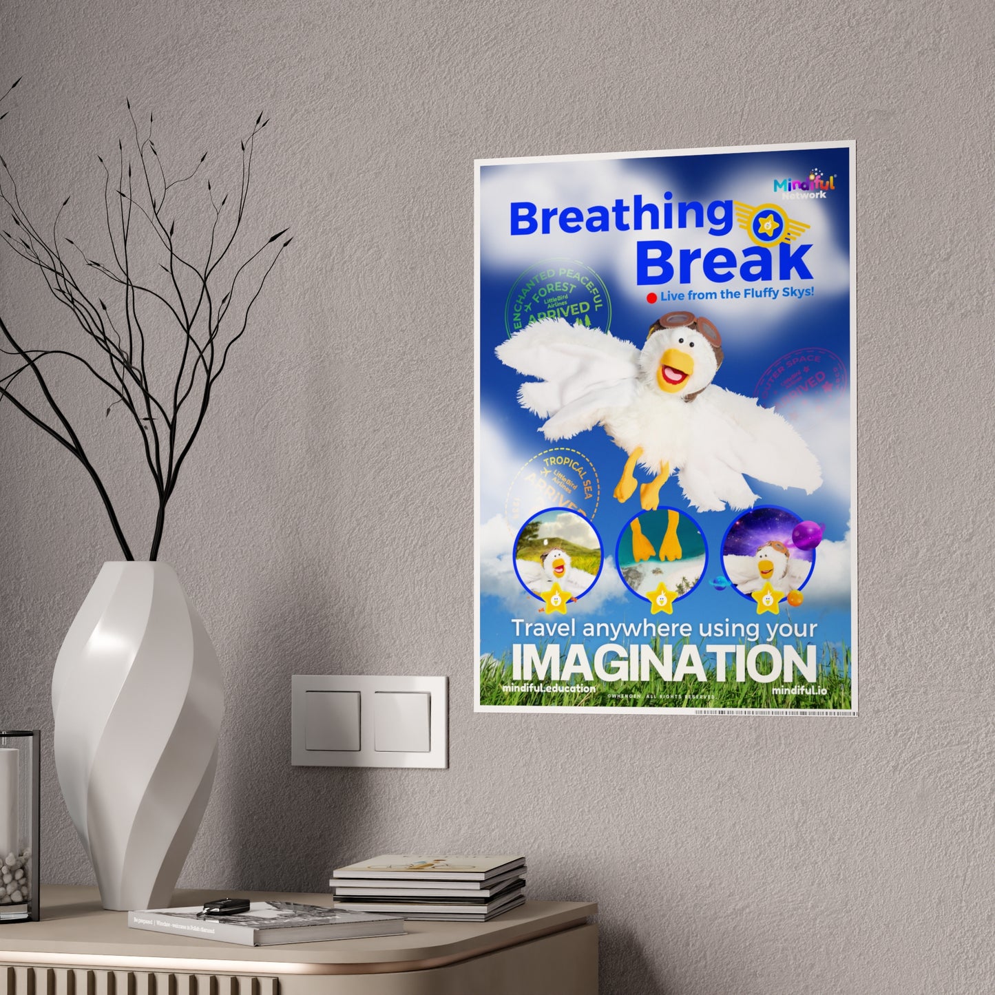 Mindiful® "Breathing Break" GLOSSY Poster