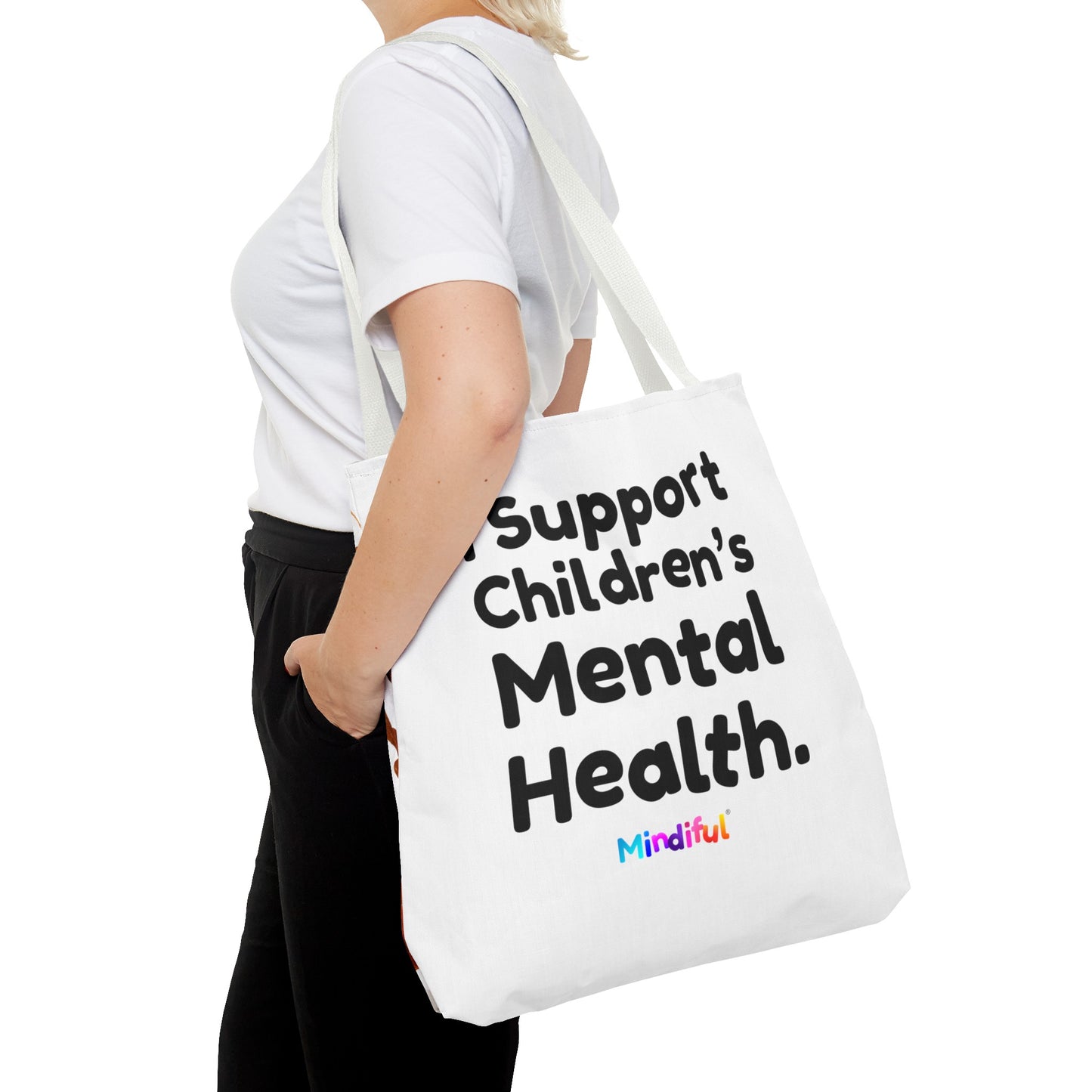 Mindiful® "I Support Children's Mental Health" Tote Bag