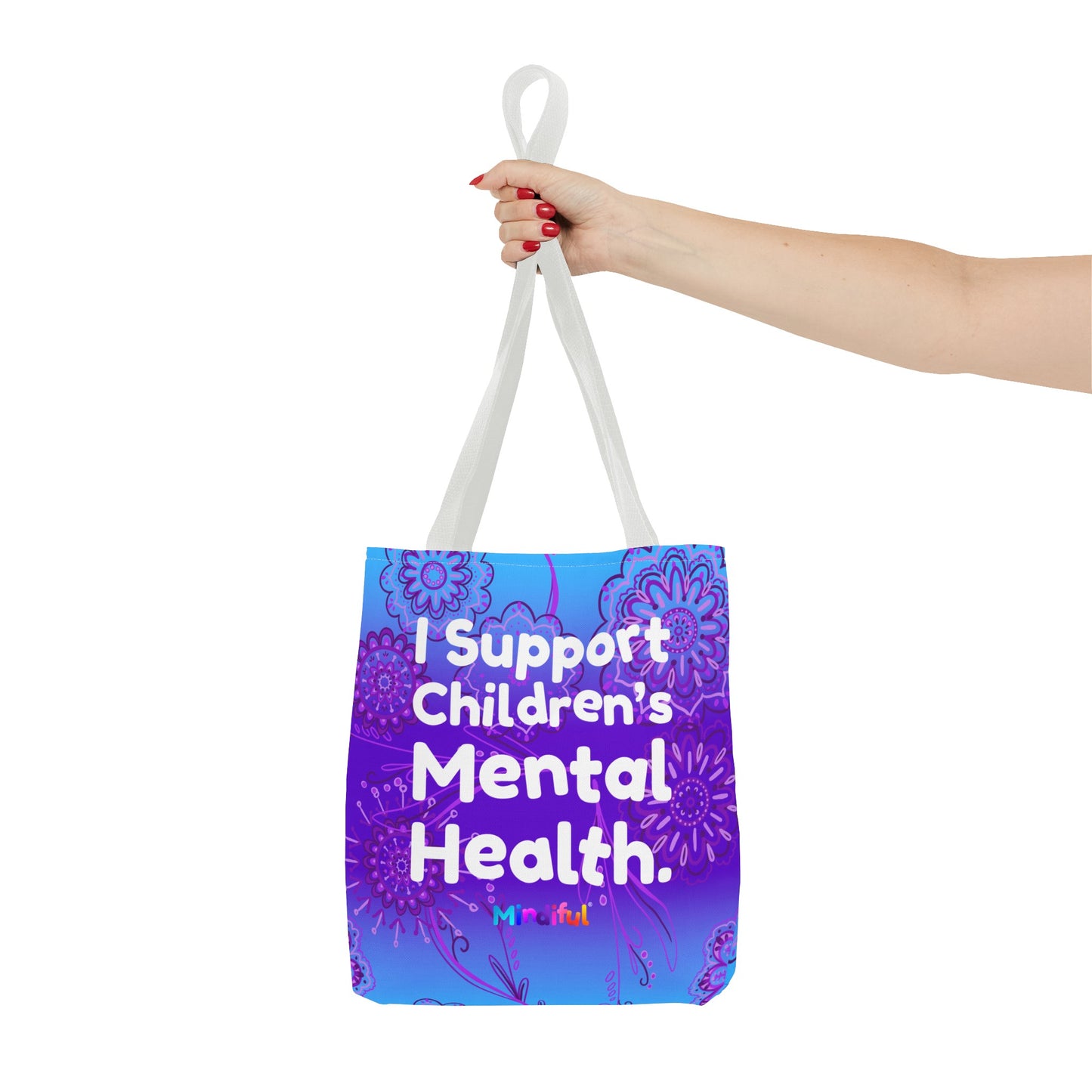 Mindiful® "I Support Children's Mental Health" Grace Tote Bag