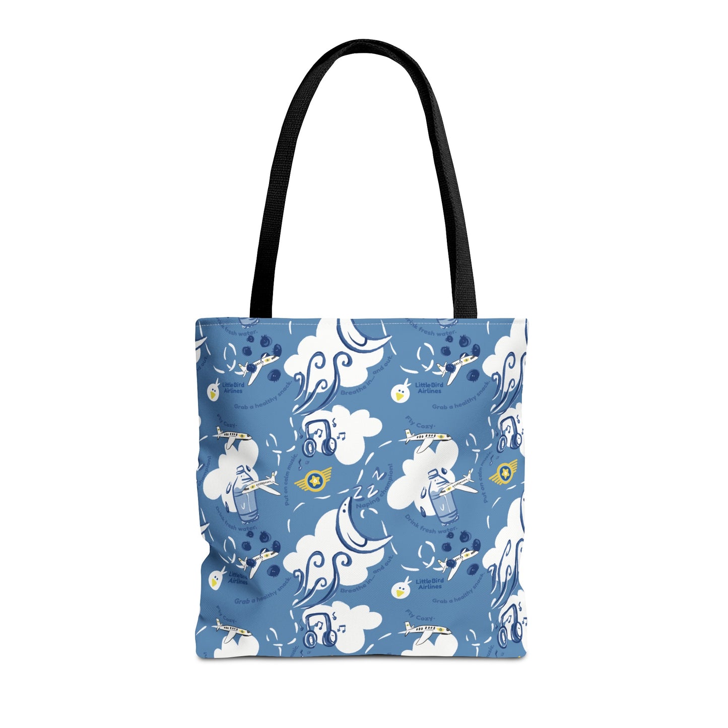 Little Bird Airlines Travel Self-Care Tote Bag