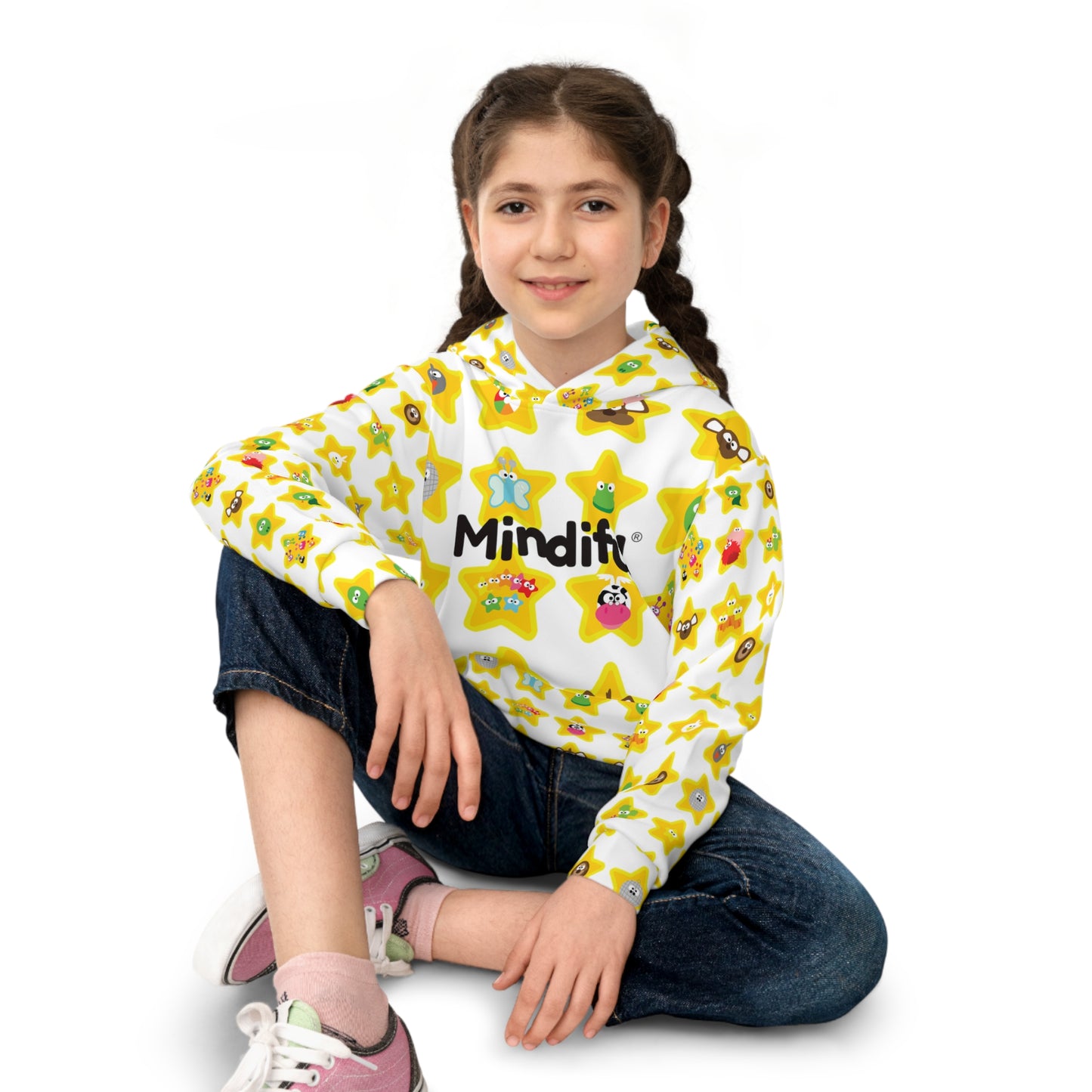 Mindiful® "I Support Children's Mental Health" Stars Children's Hoodie