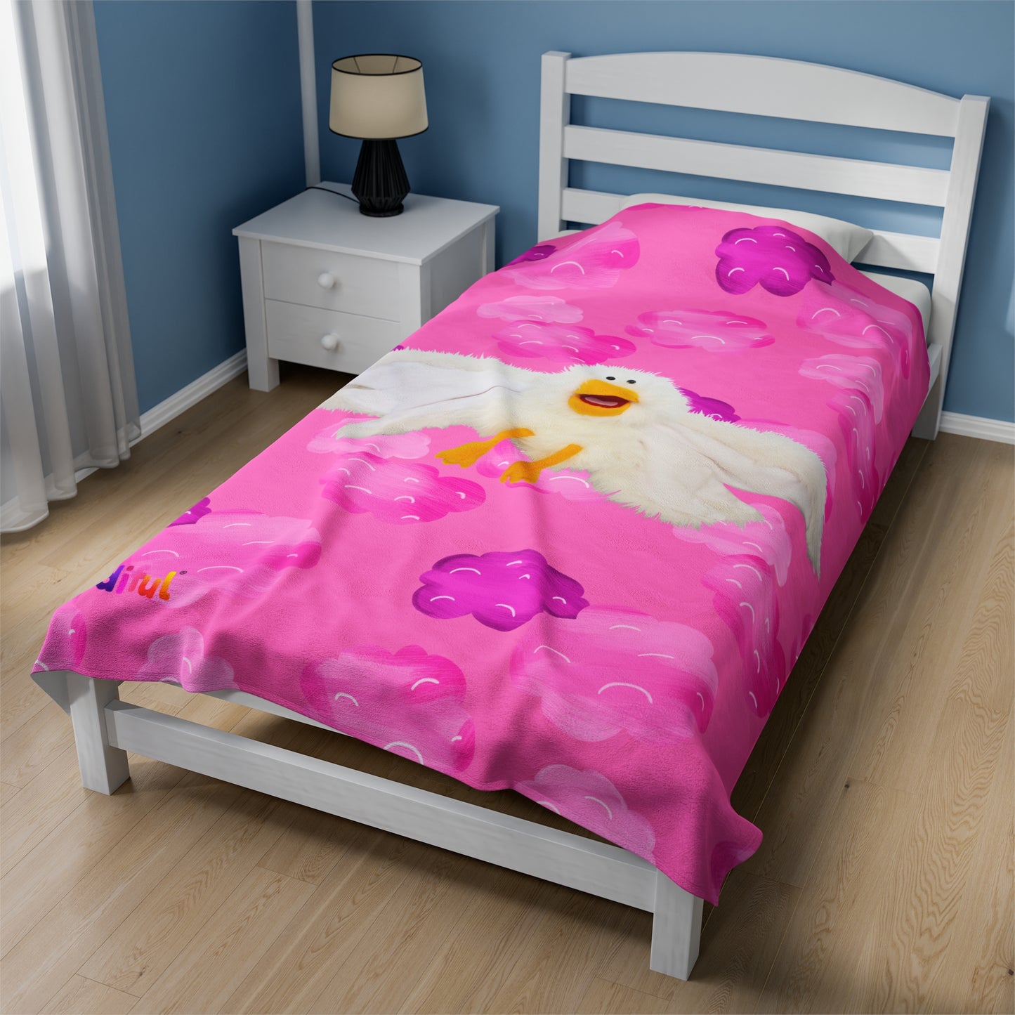 Mindiful® "Little Bird" Velveteen Plush Snuggle Blanket