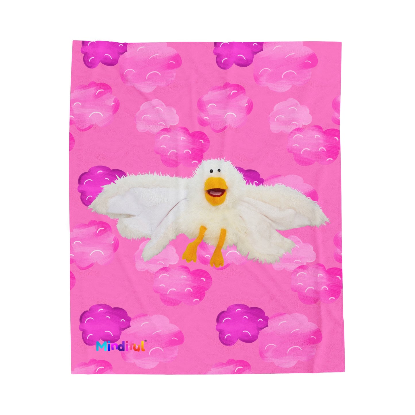 Mindiful® "Little Bird" Velveteen Plush Snuggle Blanket