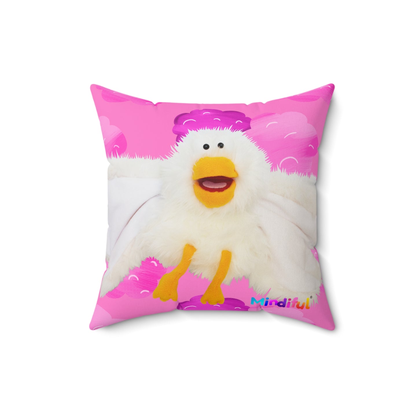 Mindiful® "Little Bird" Square Pillow