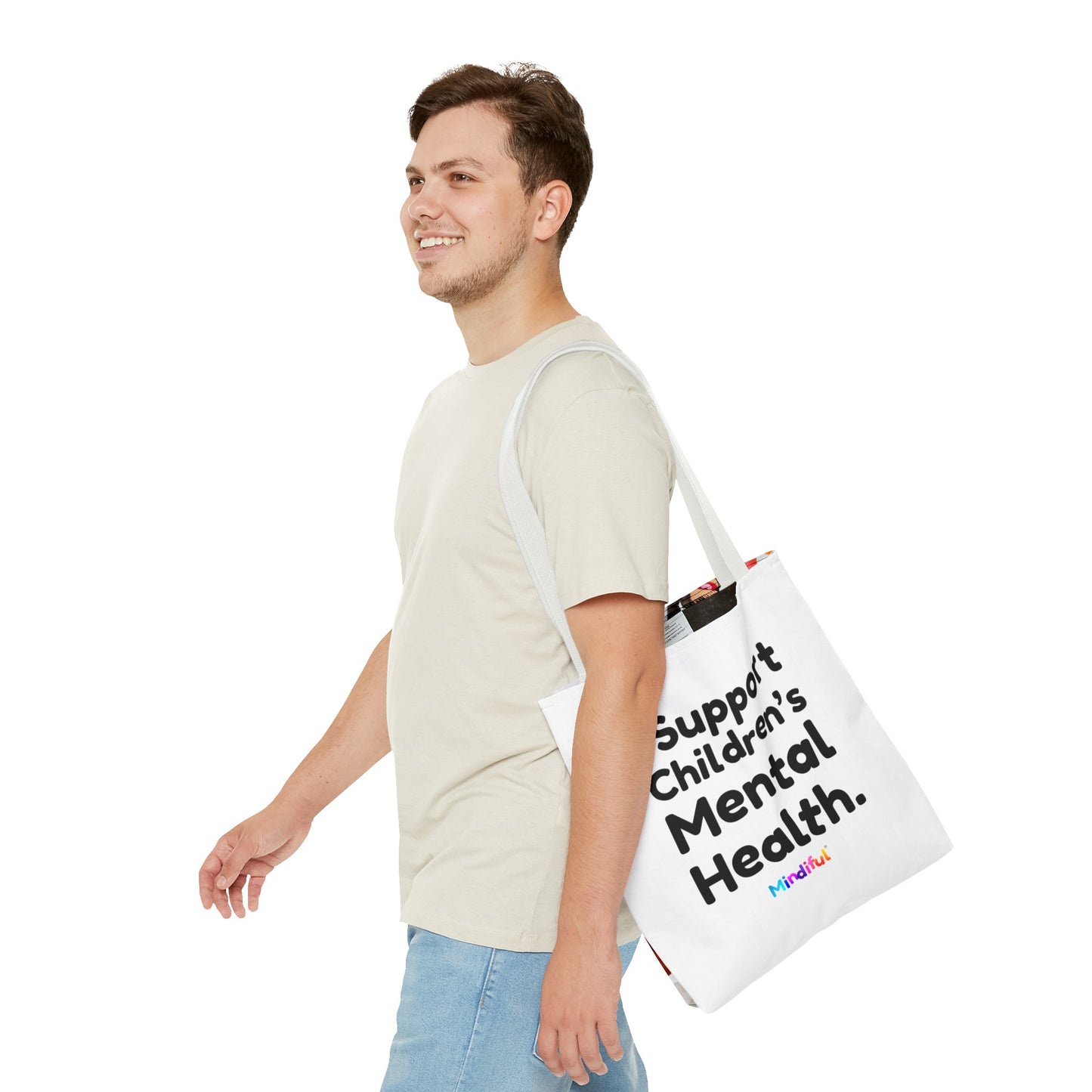 Mindiful® "I Support Children's Mental Health" Tote Bag