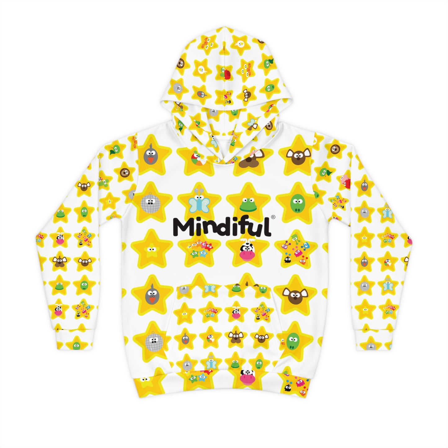 Mindiful® "I Support Children's Mental Health" Stars Children's Hoodie