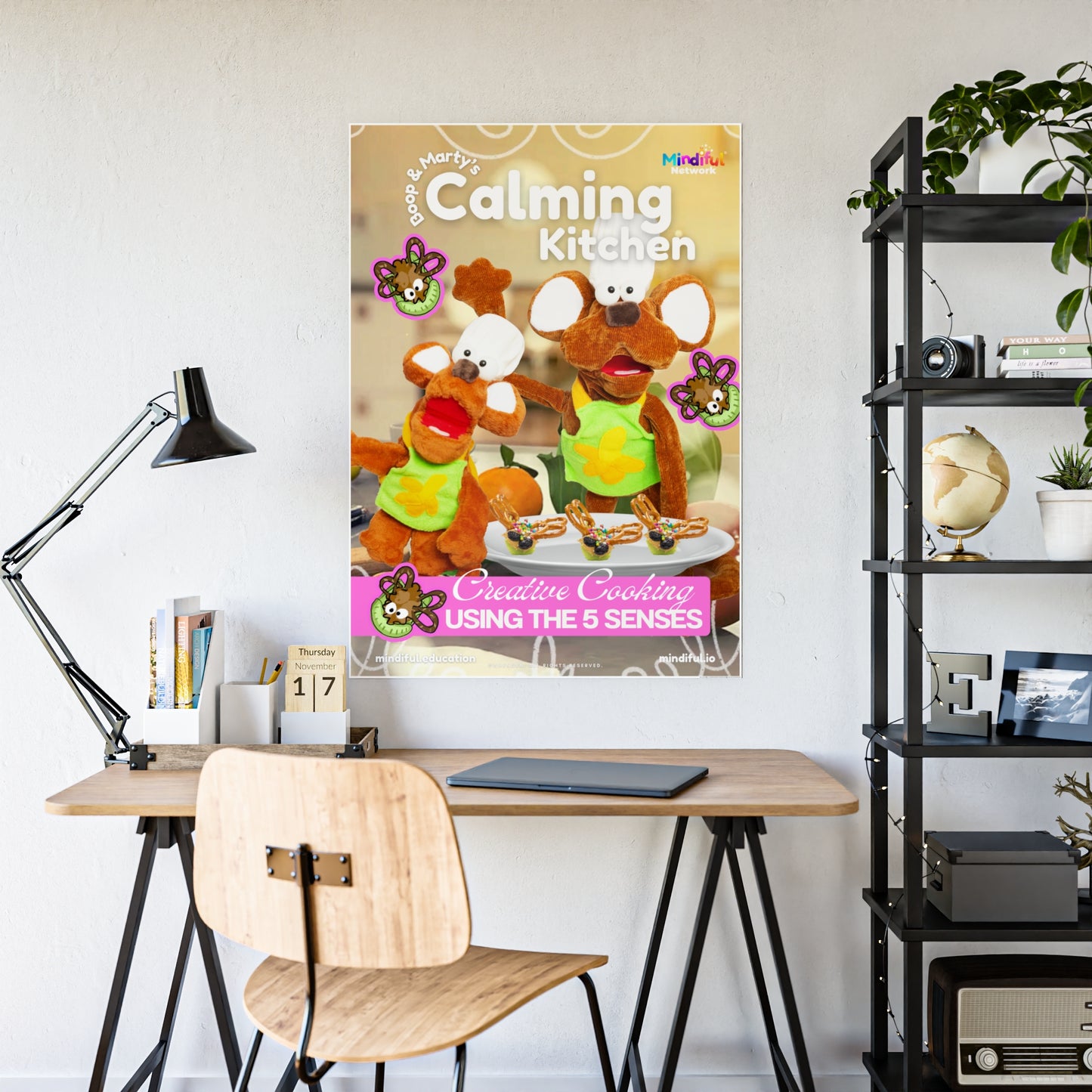 Mindiful® "Calming Kitchen" GLOSSY Poster