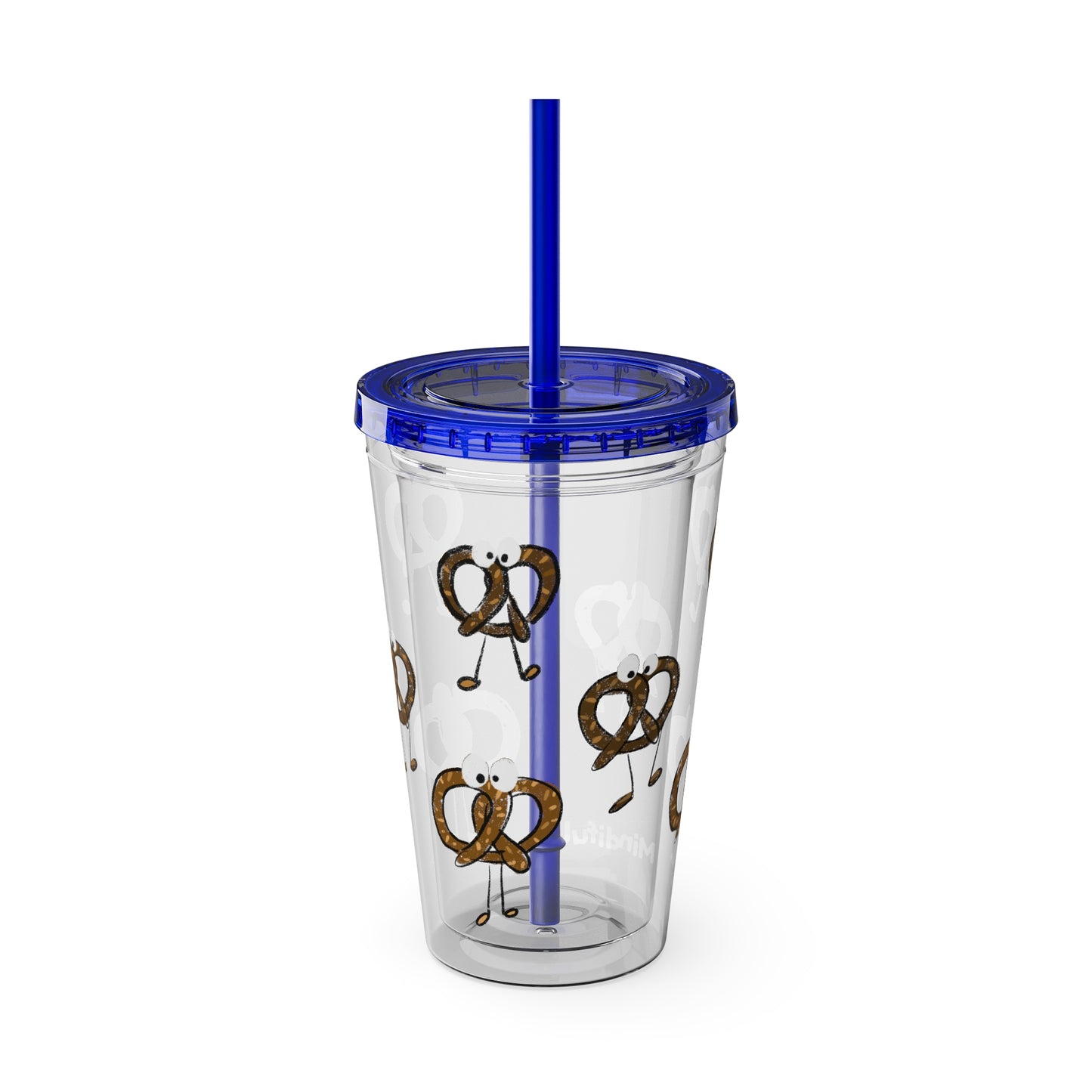 Silly Sippers BPA FREE ACRYLIC Tumbler with Straw, 16oz - Prancing Pretzels