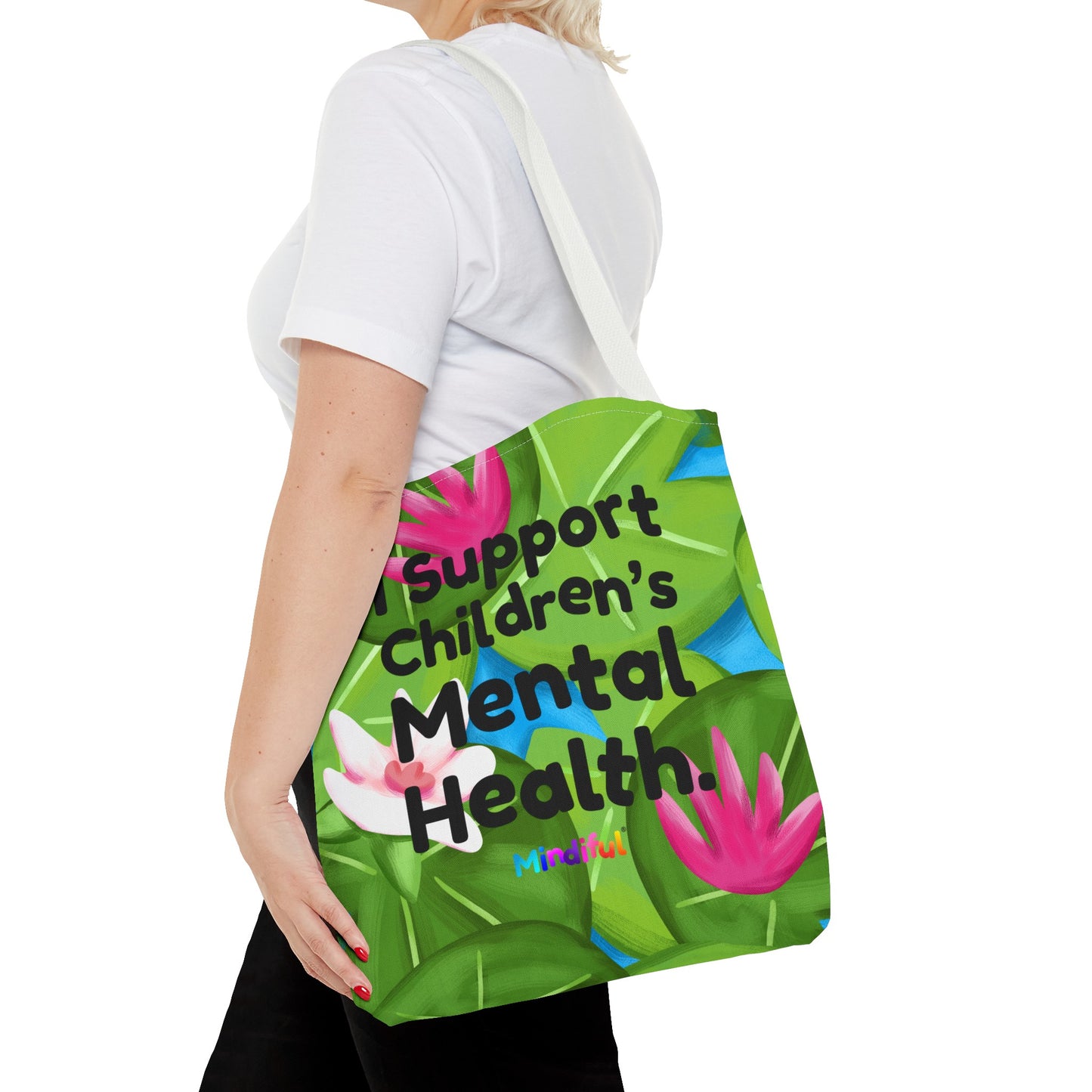 Mindiful® "I Support Children's Mental Health" Puddles Tote Bag