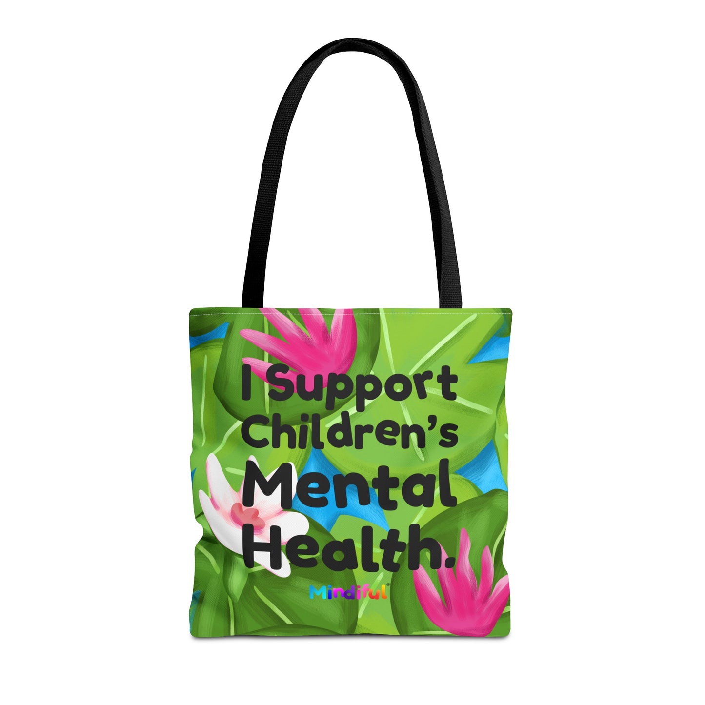 Mindiful® "I Support Children's Mental Health" Puddles Tote Bag