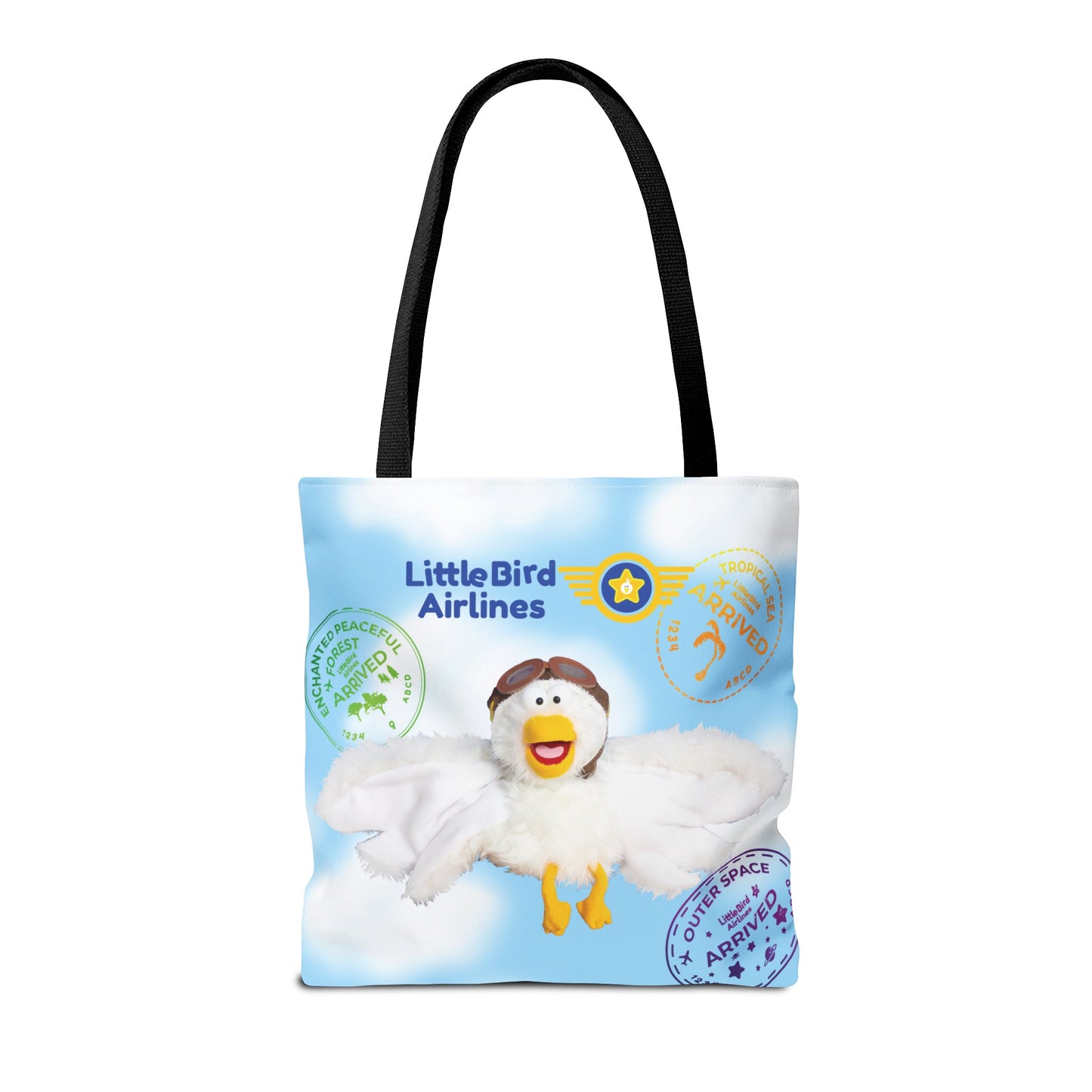 Little Bird Airlines Travel Self-Care Tote Bag