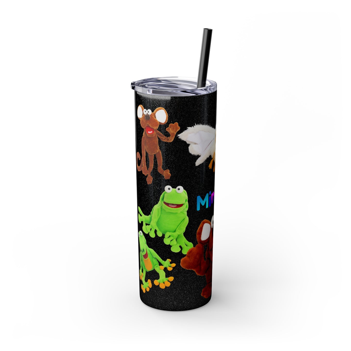 Mindiful® Friends Support Black Tumbler with Straw, 20oz