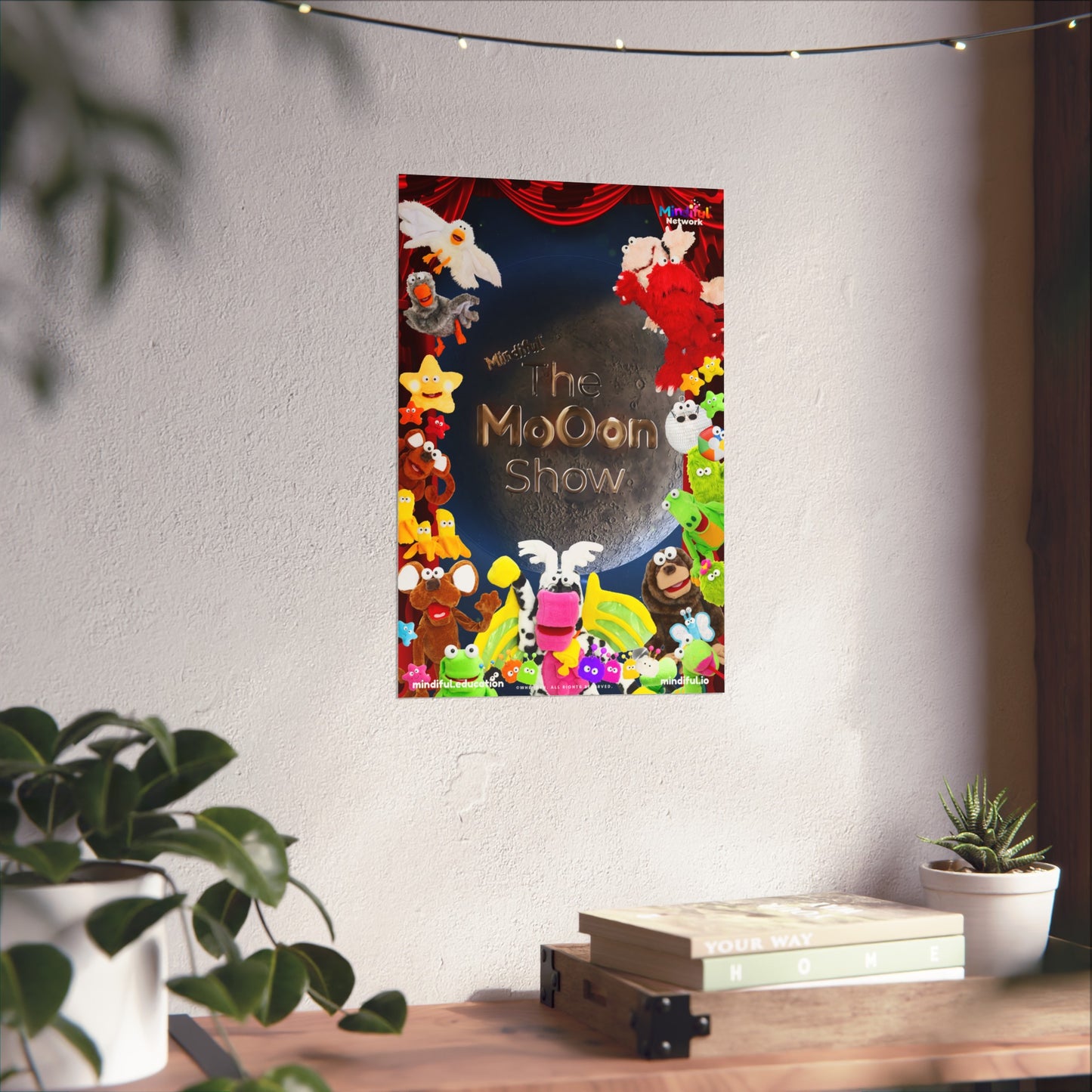 Mindiful® "The Moon Show" Matte Vertical Poster