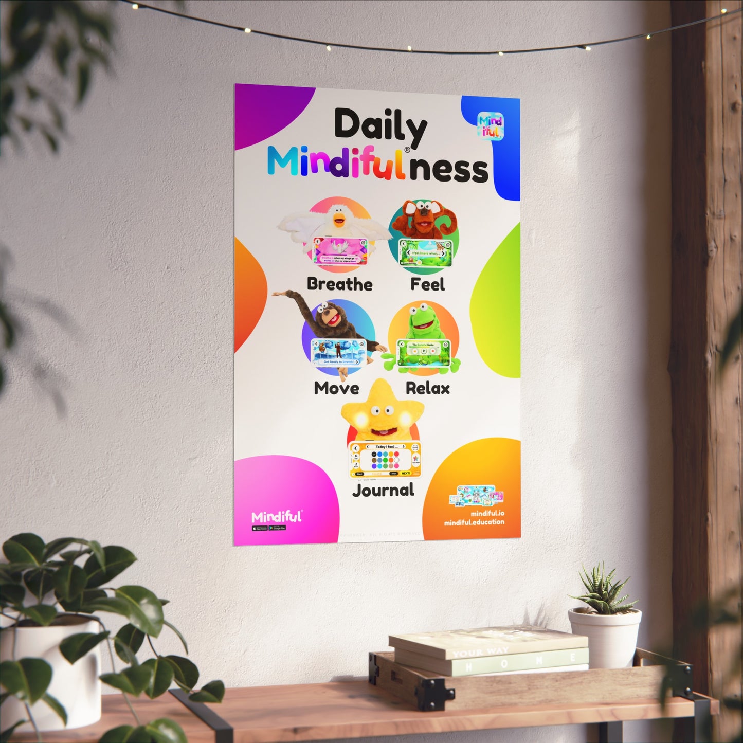 Mindiful® "Daily Mindiful®-ness" Matte Vertical Poster