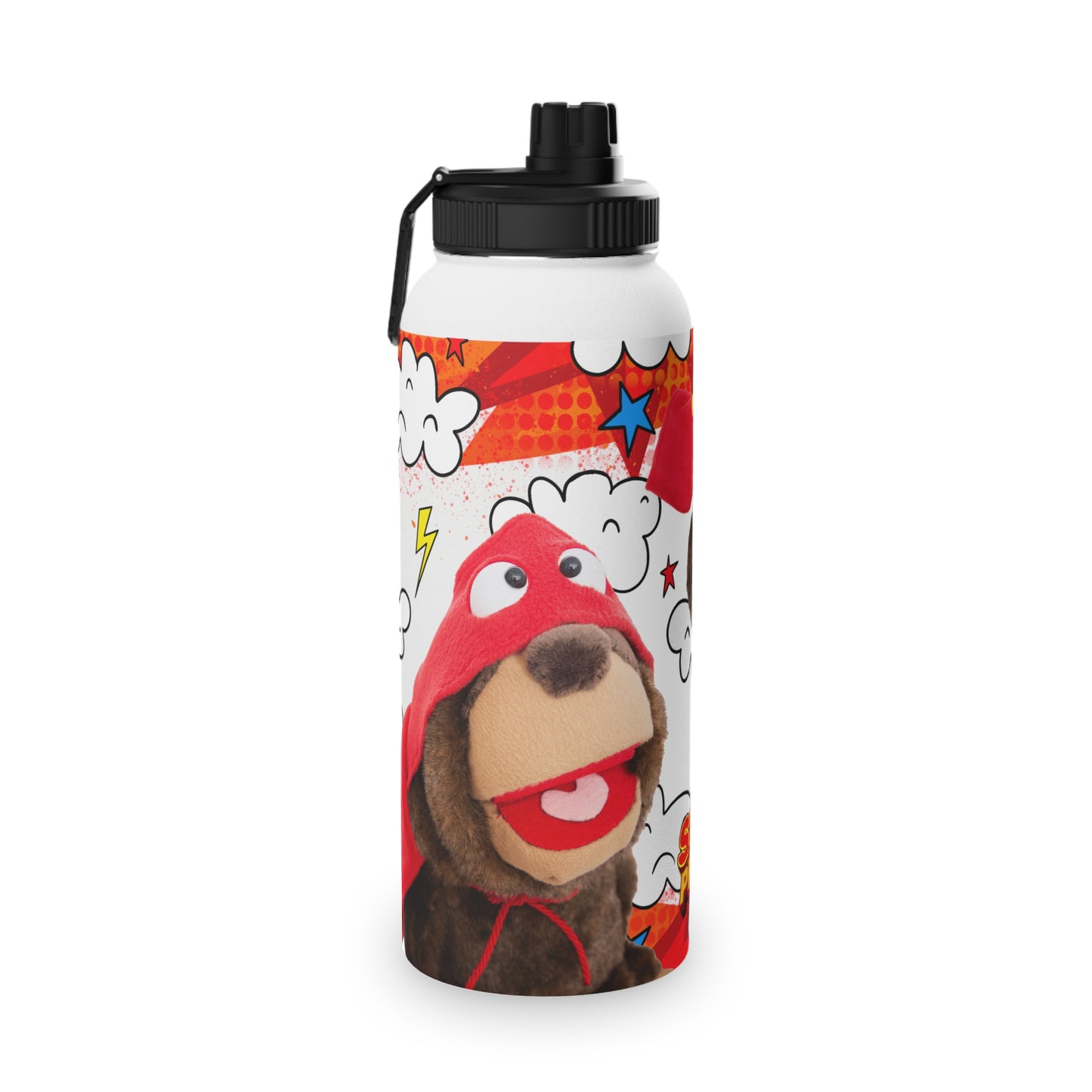 Mindiful® "Super Sloth Problem Solvers" Stainless Steel Water Bottle, Sports Lid