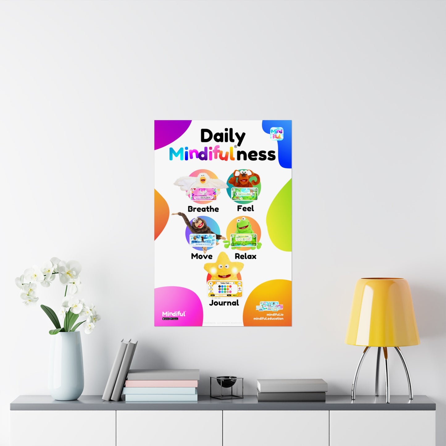 Mindiful® "Daily Mindiful®-ness" Matte Vertical Poster