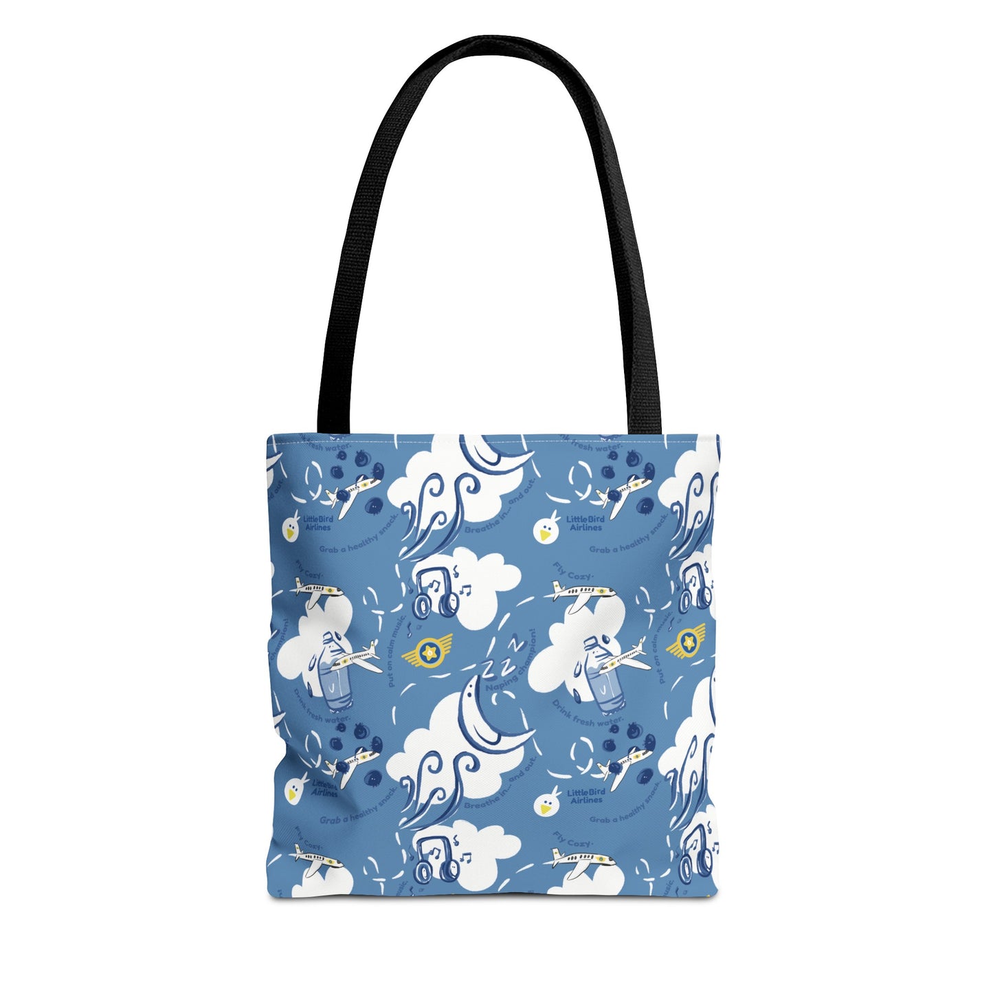 Little Bird Airlines Travel Self-Care Tote Bag