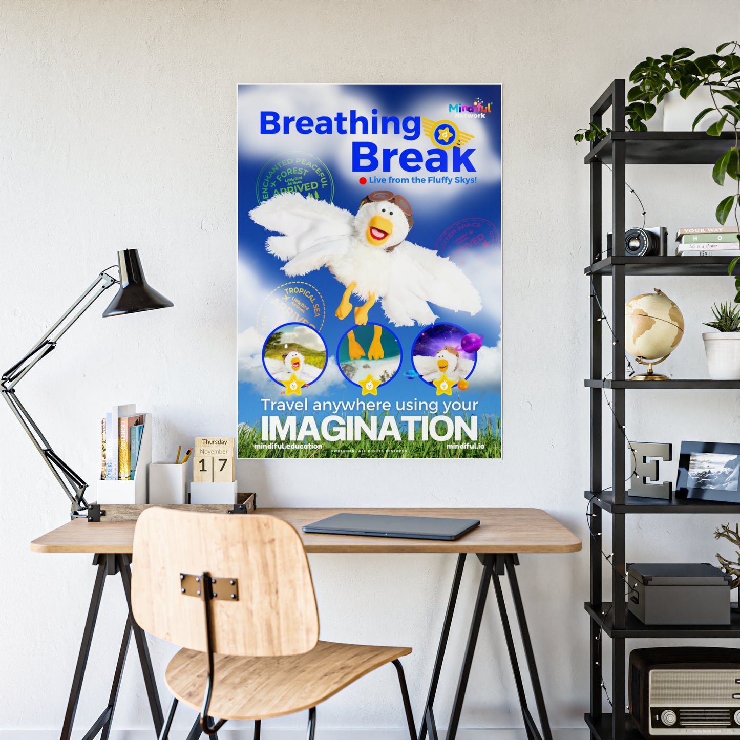 Mindiful® "Breathing Break" GLOSSY Poster