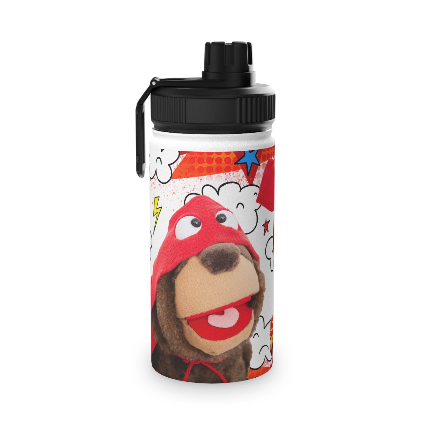 Mindiful® "Super Sloth Problem Solvers" Stainless Steel Water Bottle, Sports Lid