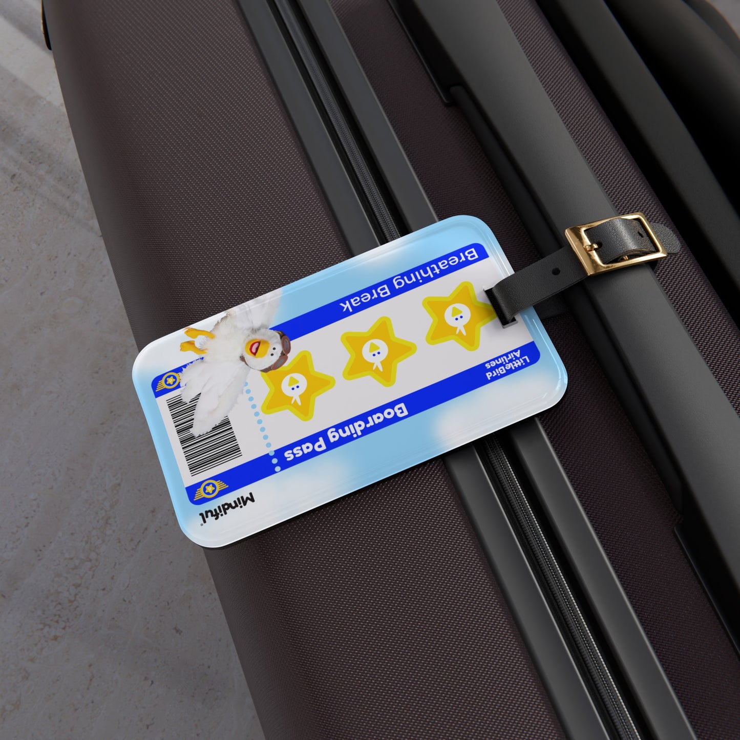 Breathing Boarding Pass Luggage Tag