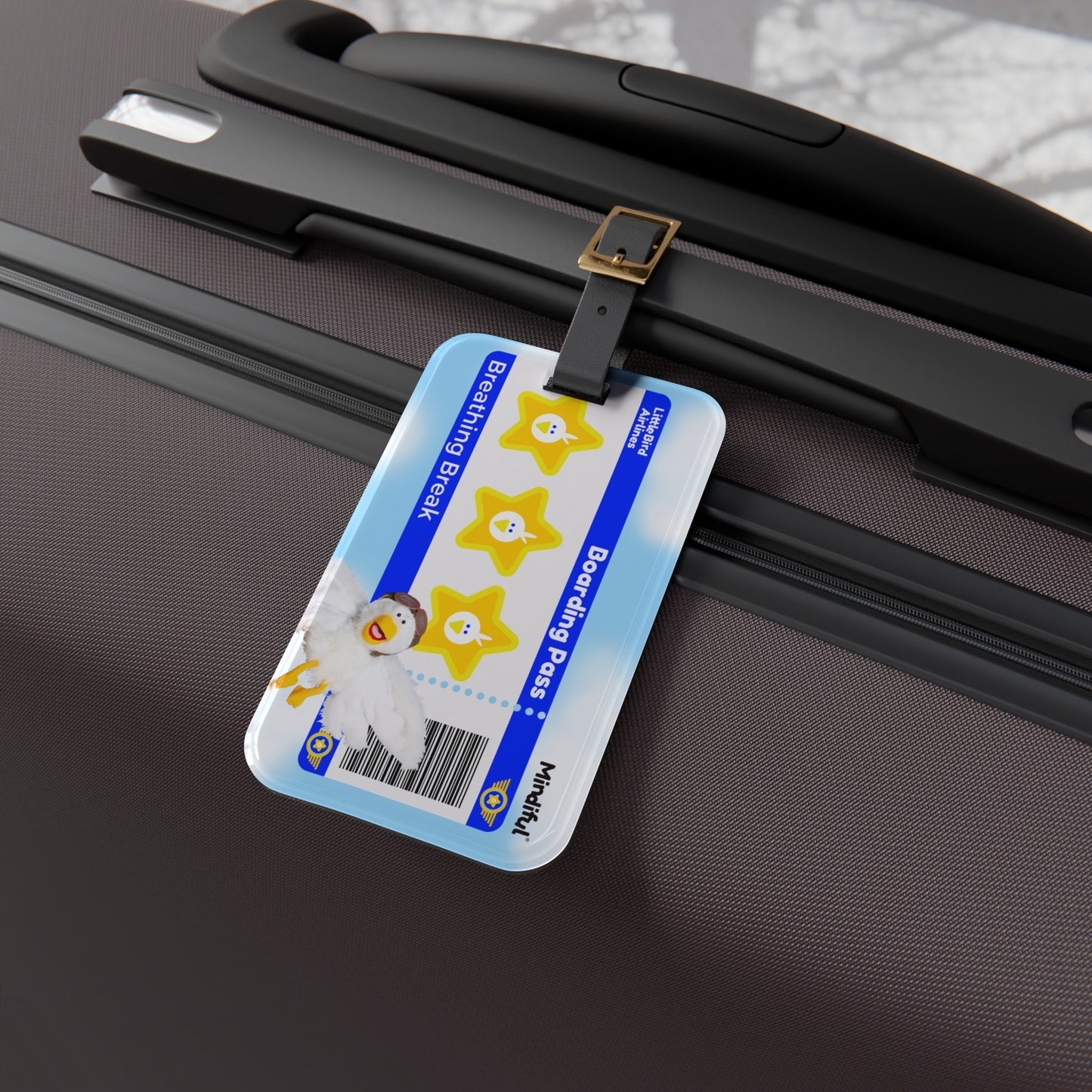 Breathing Boarding Pass Luggage Tag