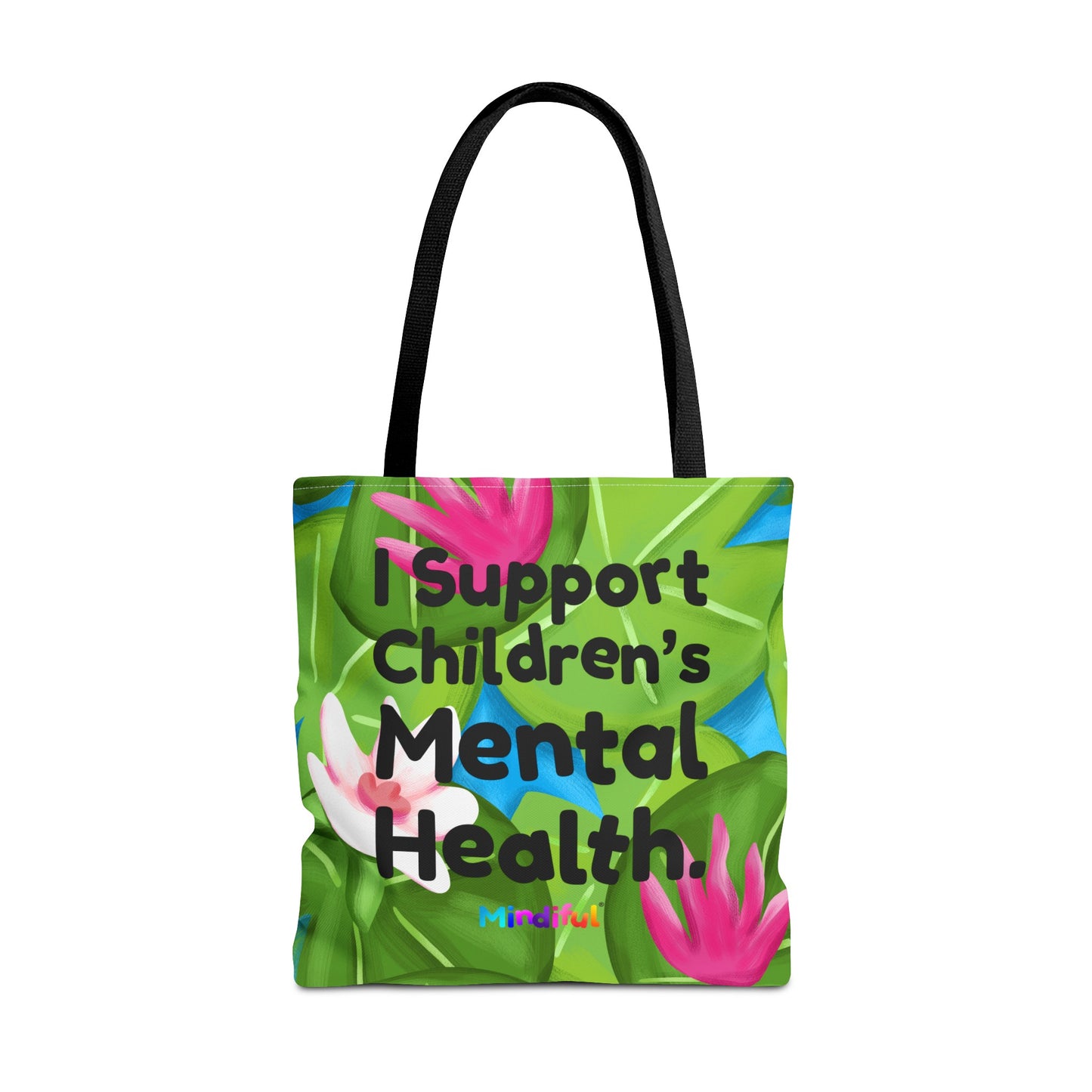 Mindiful® "I Support Children's Mental Health" Puddles Tote Bag