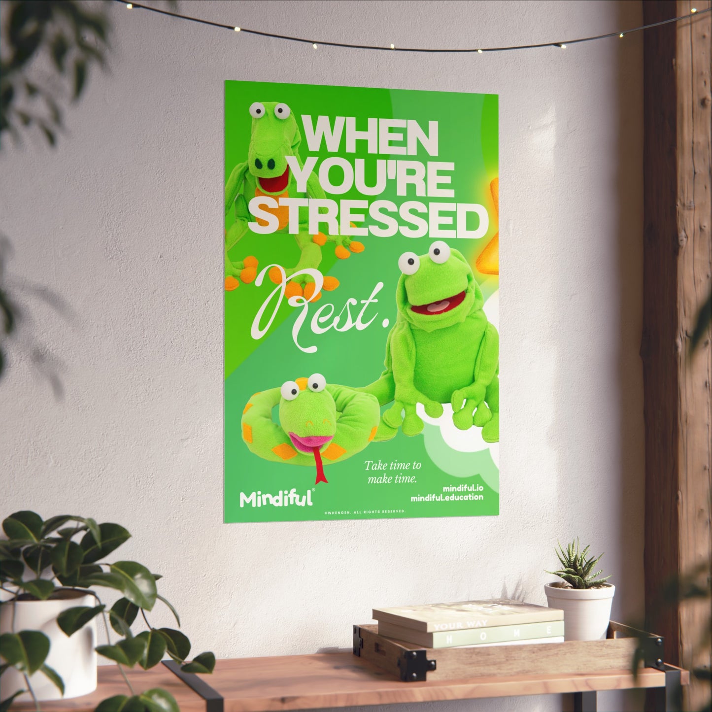 Mindiful® "When You're Stressed Rest" - Matte Vertical Poster