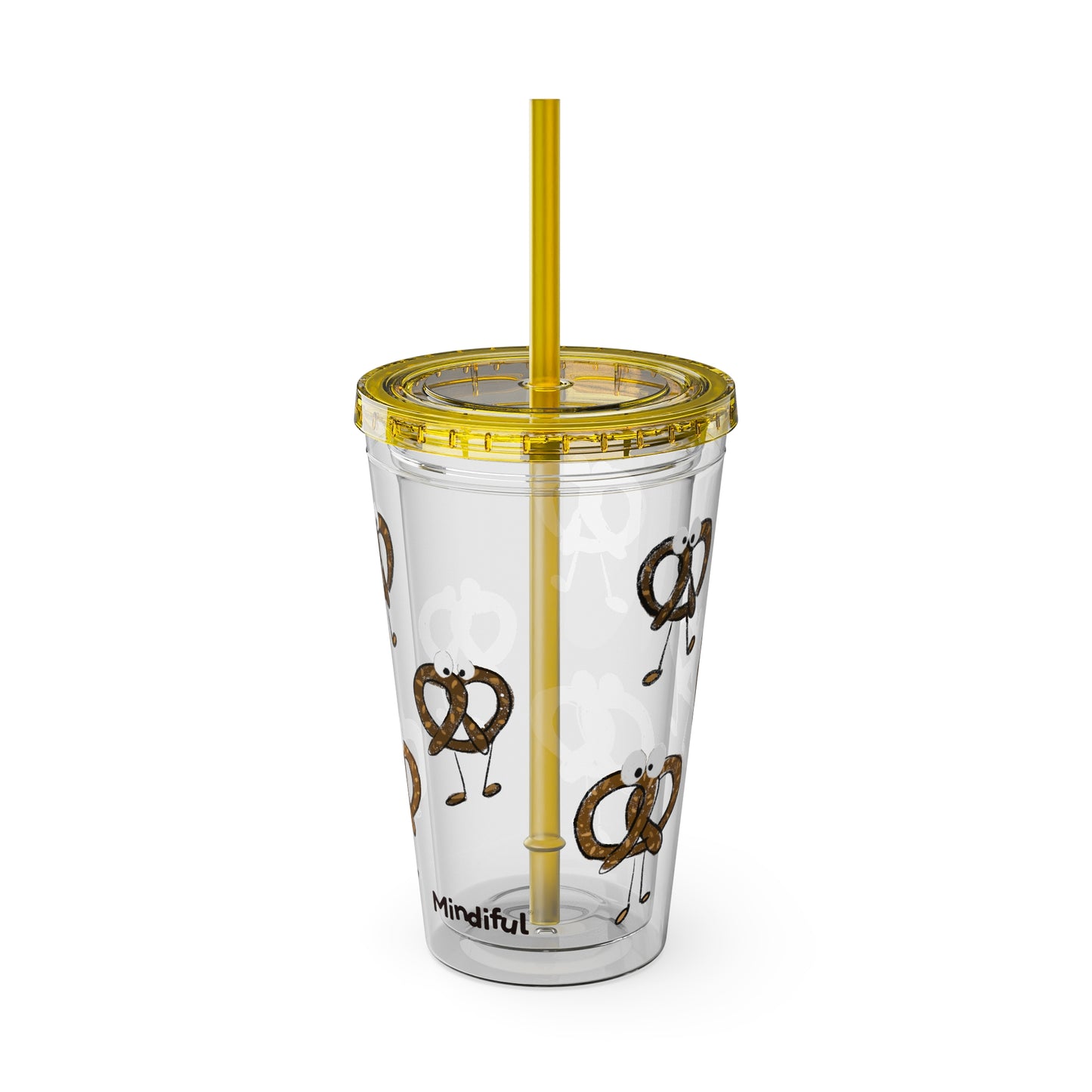 Silly Sippers BPA FREE ACRYLIC Tumbler with Straw, 16oz - Prancing Pretzels