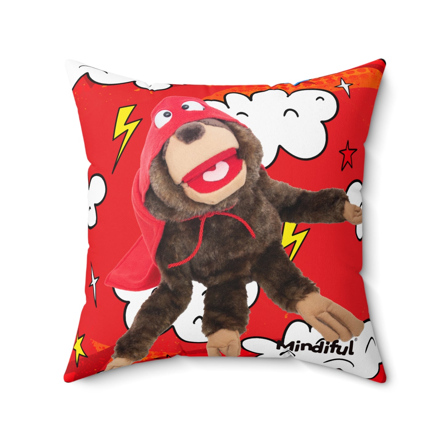 Mindiful® "Super Sloth Problem Solvers" Square Pillow